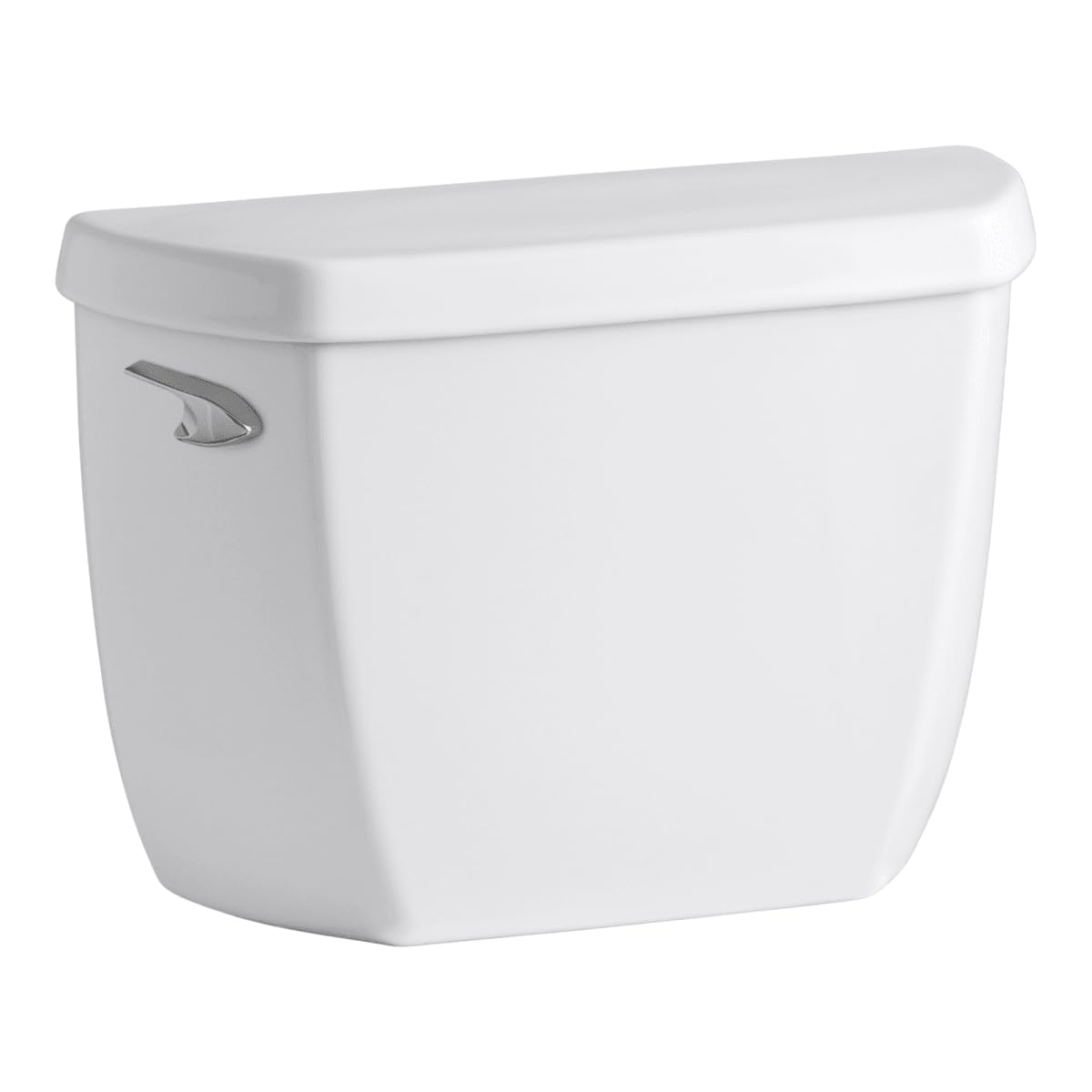 KOHLER Wellworth Classic 1.0 GPF Toilet Tank with Left-Hand Trip Lever in White | Water-Efficient Bathroom Fixture for Small Spaces & Modern Homes