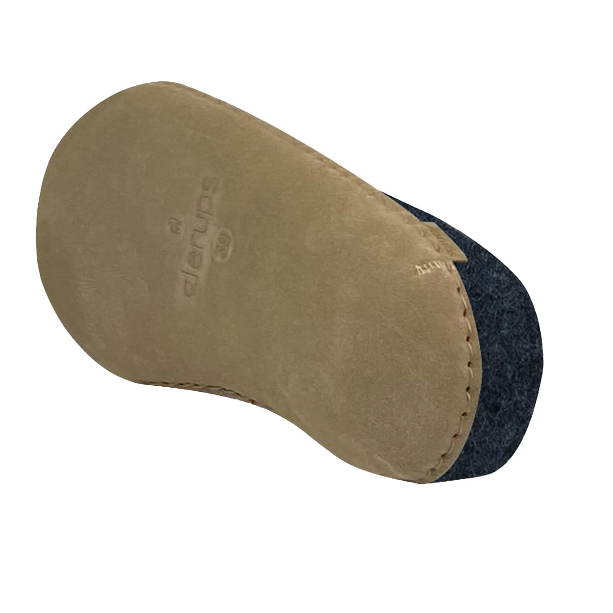Glerups Unisex B-10 Wool Felt Slippers - Size 50 M Denim Blue - Cozy Indoor House Shoes for Men & Women - Perfect for Home, Office and Relaxation
