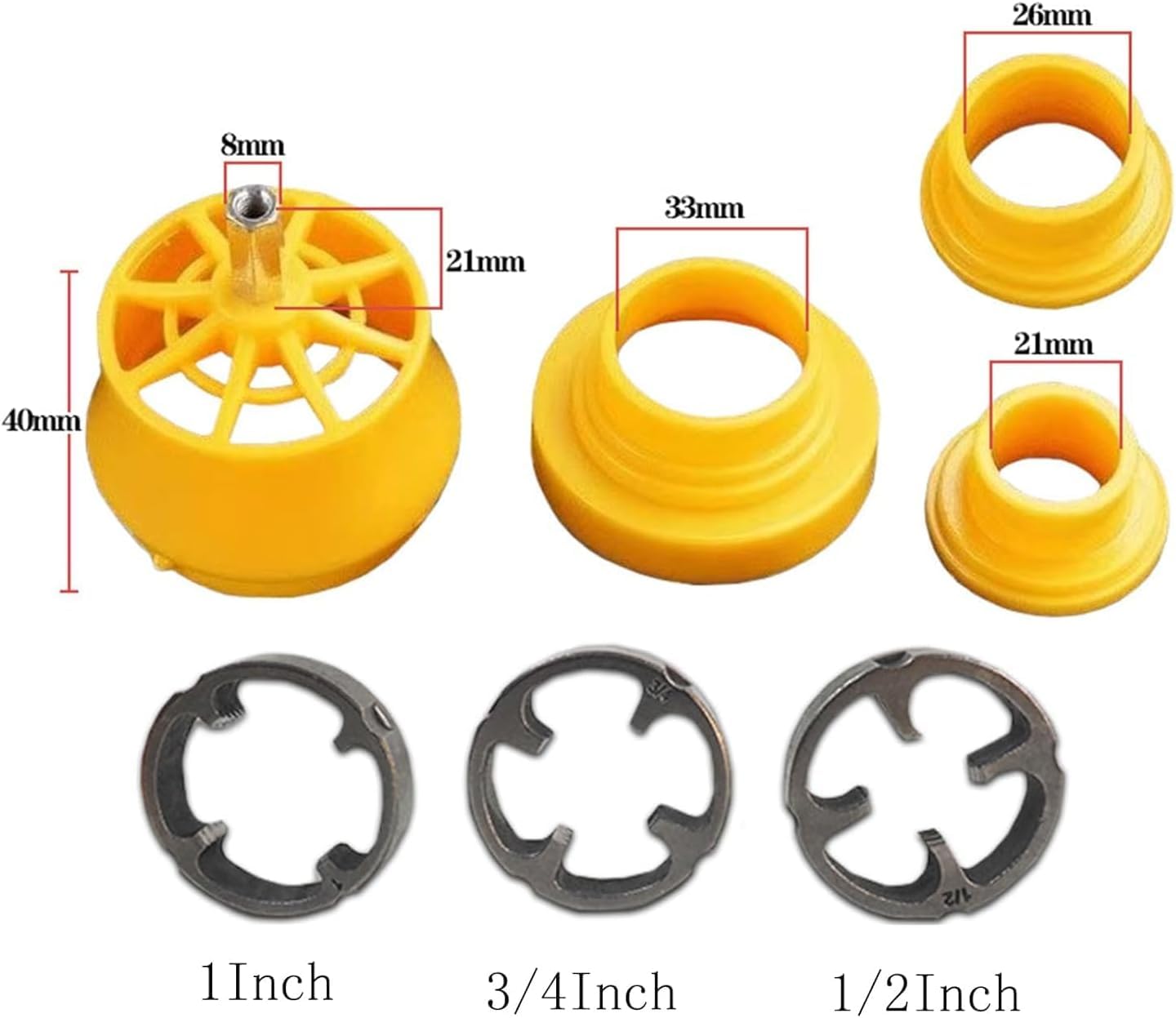 **Electric Drill PVC Pipe Threader Kit - 3 Die Sizes for PVC Pipe Threading | PVC Thread Maker Tool for Plumbing & DIY Projects | Compatible with Most Electric Drills**