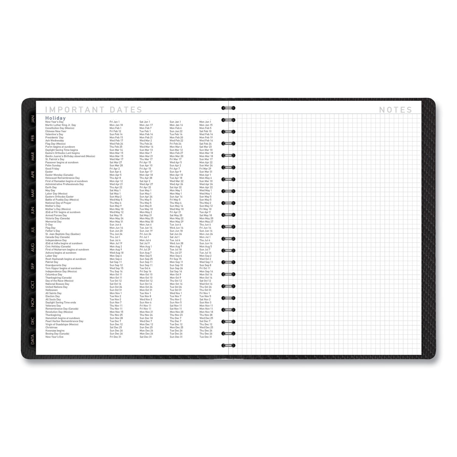 AT A GLANCE® 2025 Weekly & Monthly Planner - Vertical Column Format, 11