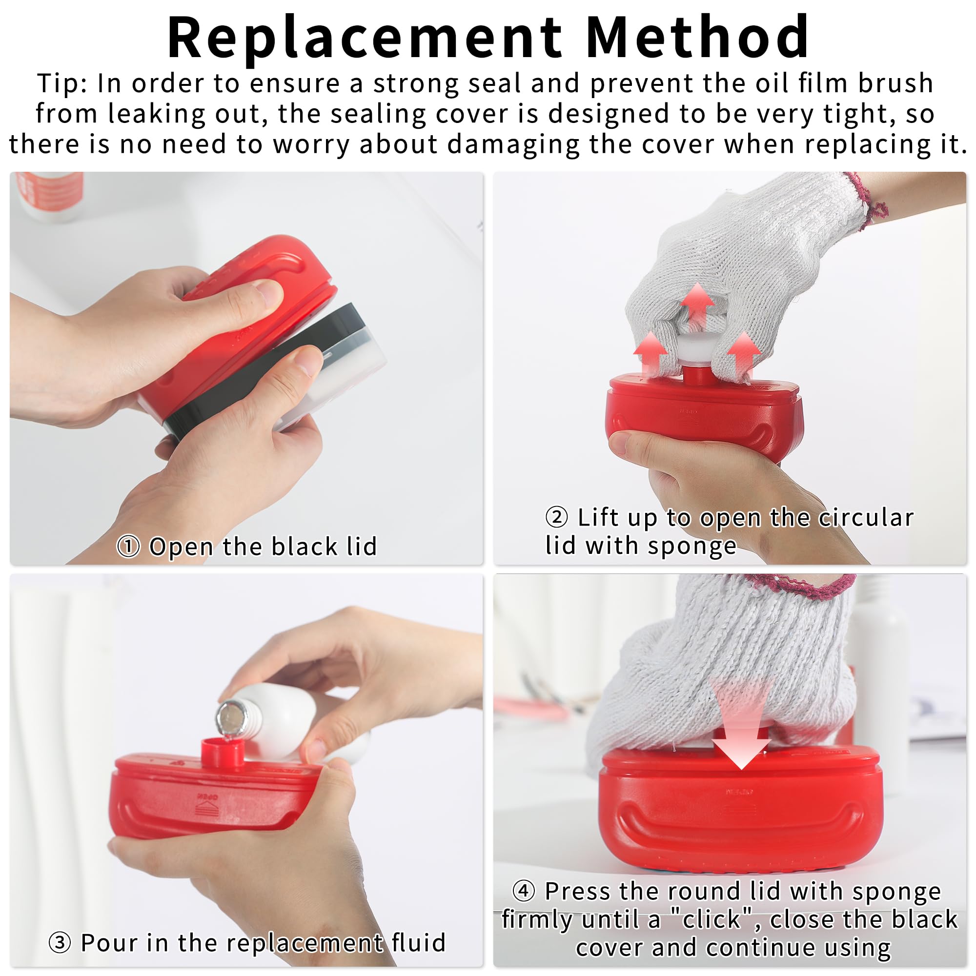 2024 Car Glass Oil Film Remover & Hydrophobic Coating Kit - Universal Windshield Cleaning Brush Set with Refillable Wipes | Perfect for Auto Detailing, DIY Car Care & Windshield Maintenance