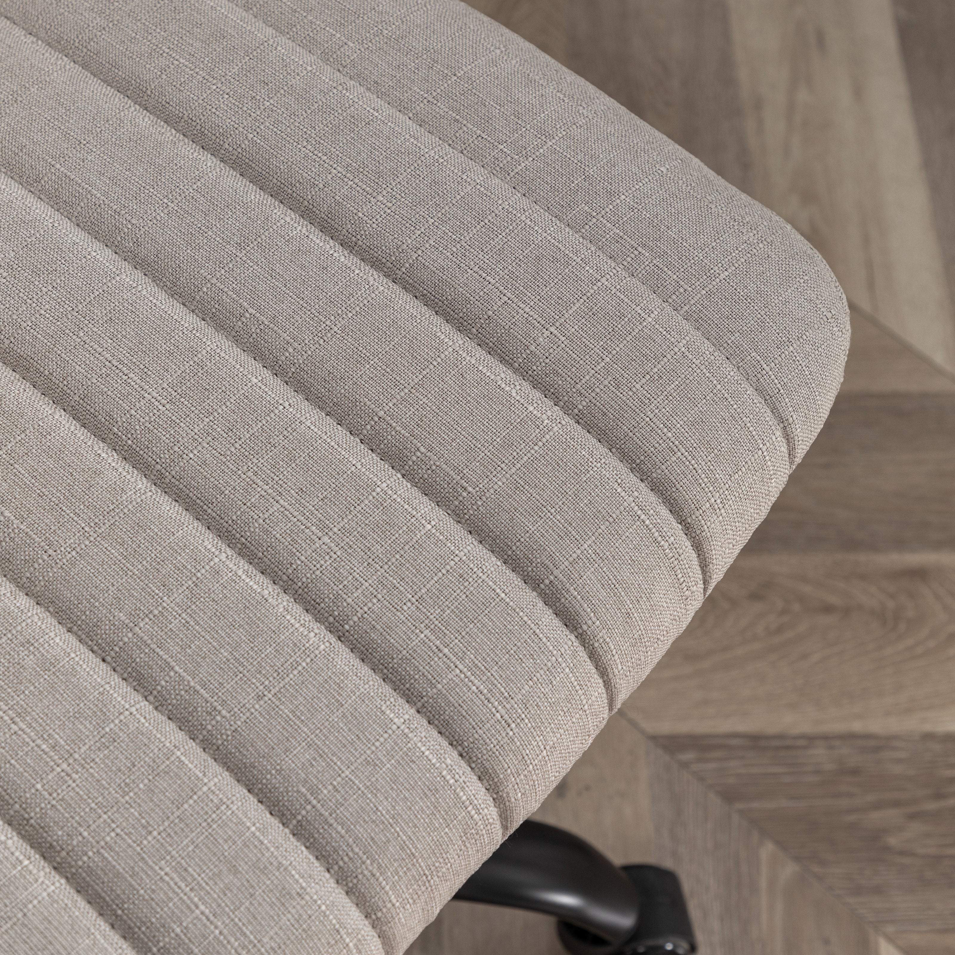 Roundhill Furniture Masar Fabric Swivel Office Chair - Ergonomic Desk Chair with Adjustable Height & Lumbar Support for Home & Office Workspace