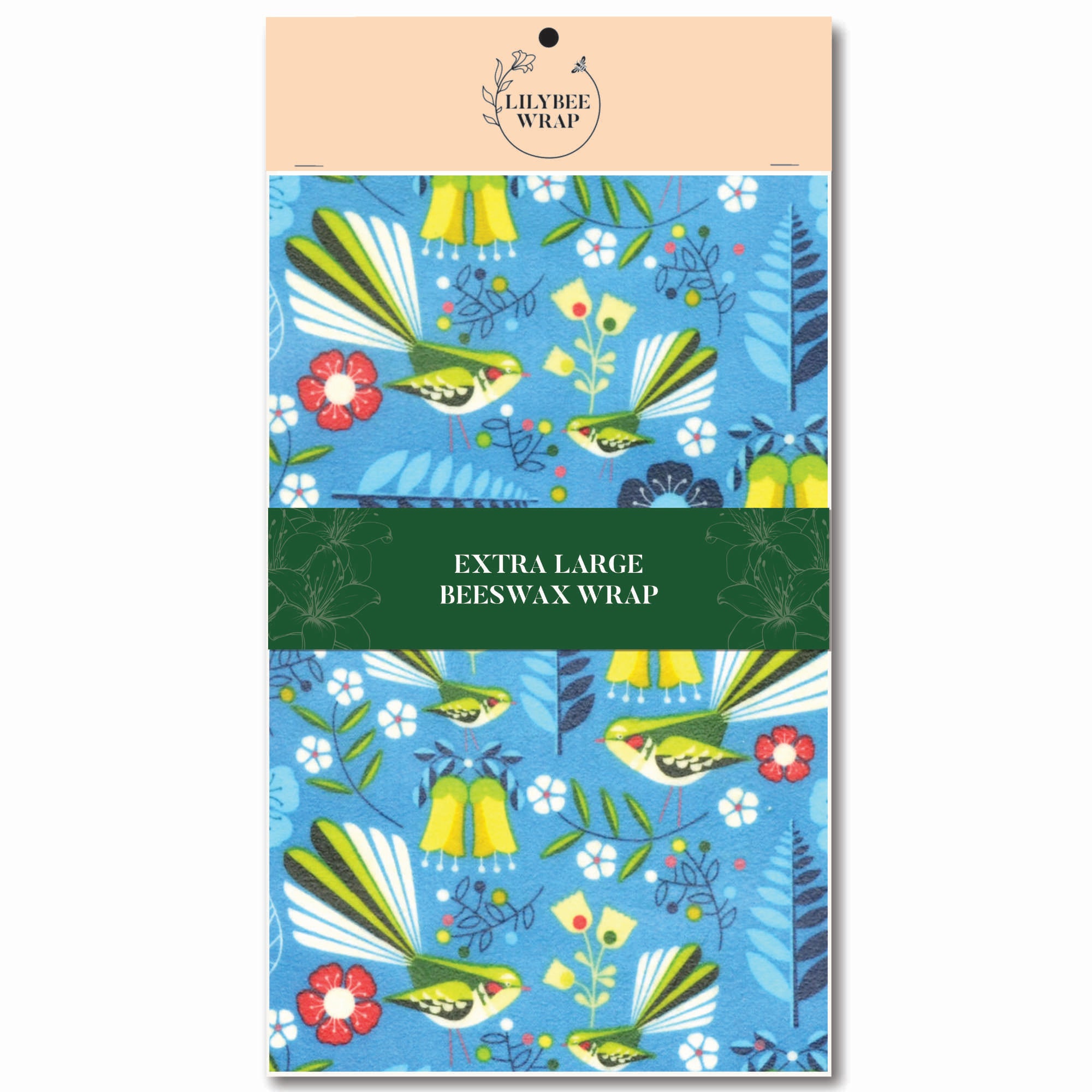 Fantail Flutter Beeswax Food Wraps - Eco-Friendly Reusable Food Storage for Sandwiches, Cheese & Produce | Sustainable Kitchen Essentials for Zero Waste Living