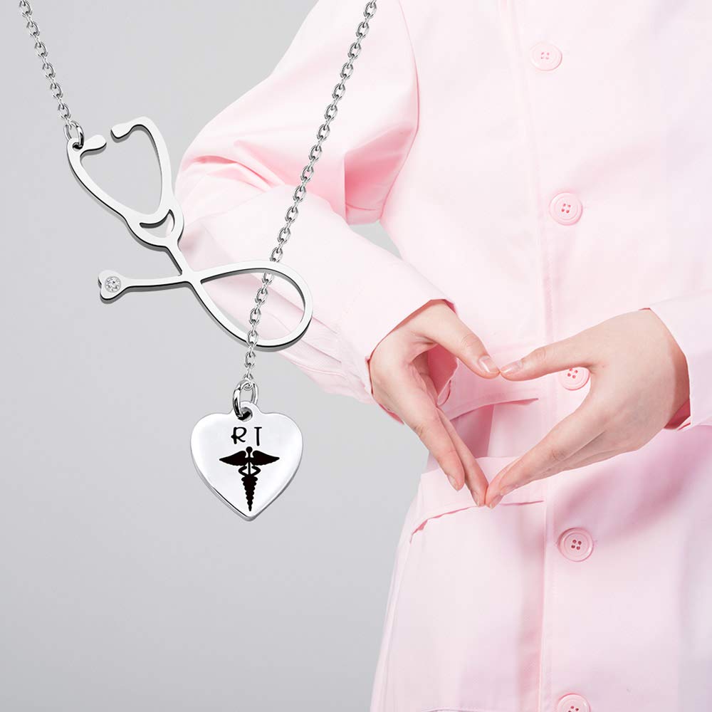 TGBJE RT Gift - Respiratory Therapist Necklace, Nursing Jewelry for Nurses Week - Perfect for Nurses, RTs & Healthcare Professionals (Ideal for Appreciation Gifts & Daily Wear)