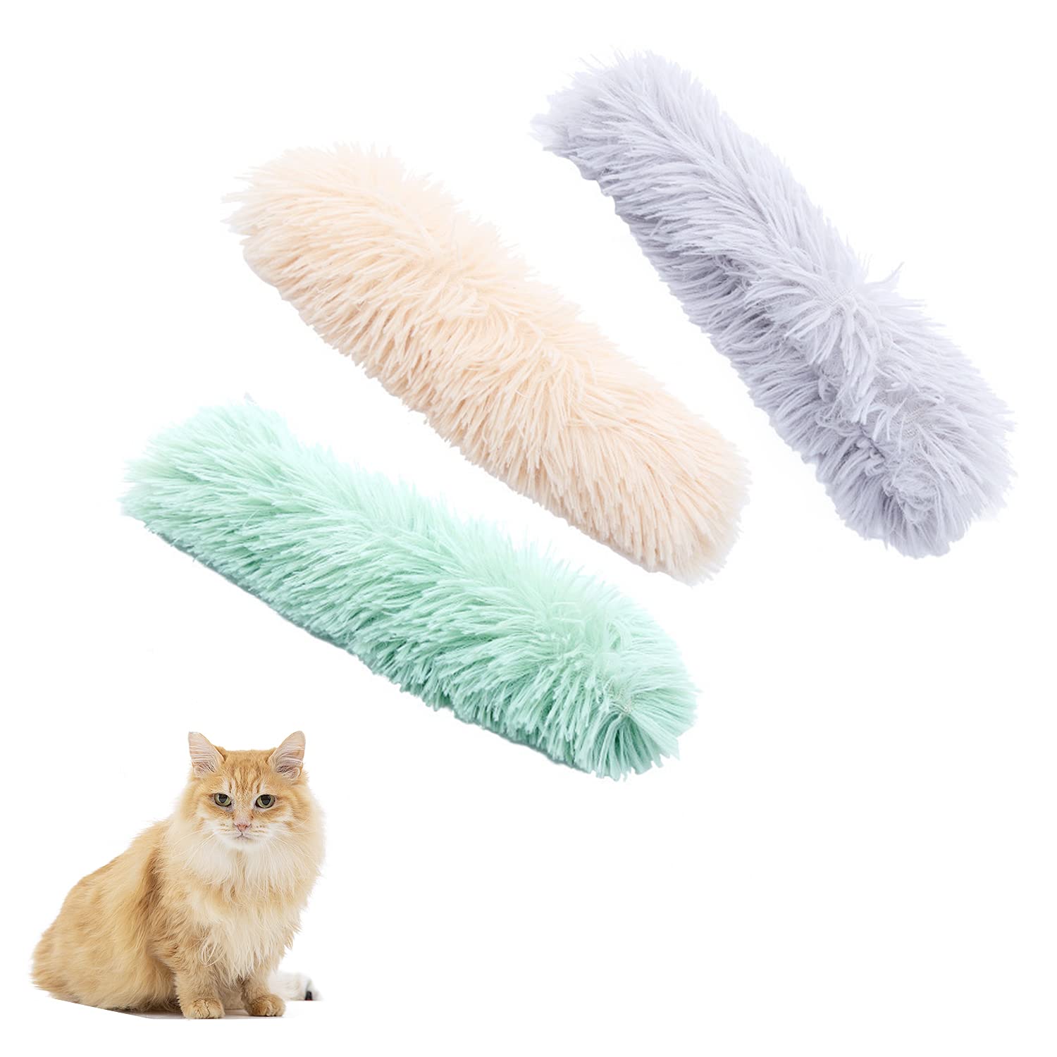3 Pack Cat Kicker Toys with Sound Paper & Catnip - Durable Interactive Cat Toys for Indoor Play - Fun Chewing & Kicking Toys for Cats, Kittens & Puppies - Perfect for Playtime, Training & Stress Relief