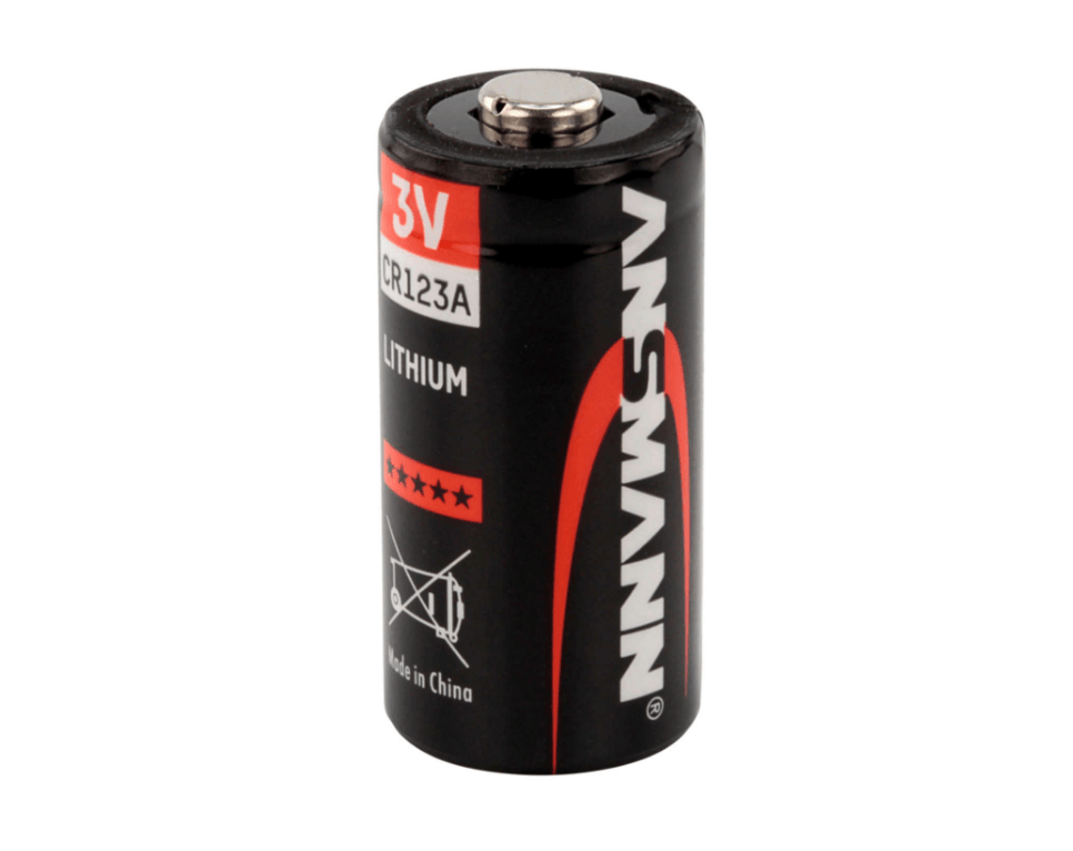 Ansmann CR123 3V Lithium Battery - Long Lasting, High Performance Lithium Camera Battery for Flashlights, Security Cameras & Emergency Devices