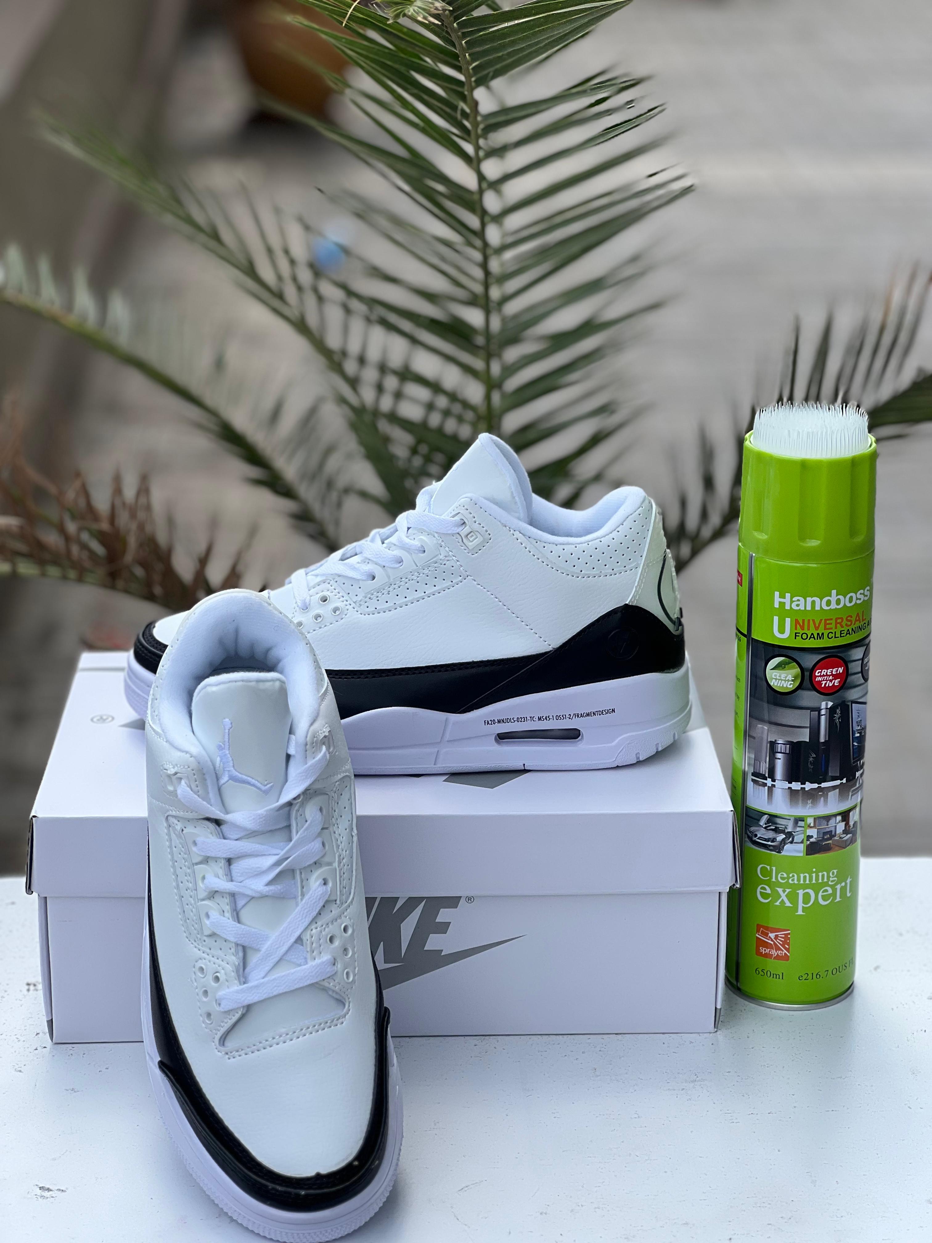 Air Jordan 3 Retro White Black Men's Basketball Shoes - Classic Sneakers for Streetwear & Casual Outfits | Perfect for Sports, Gym & Everyday Wear