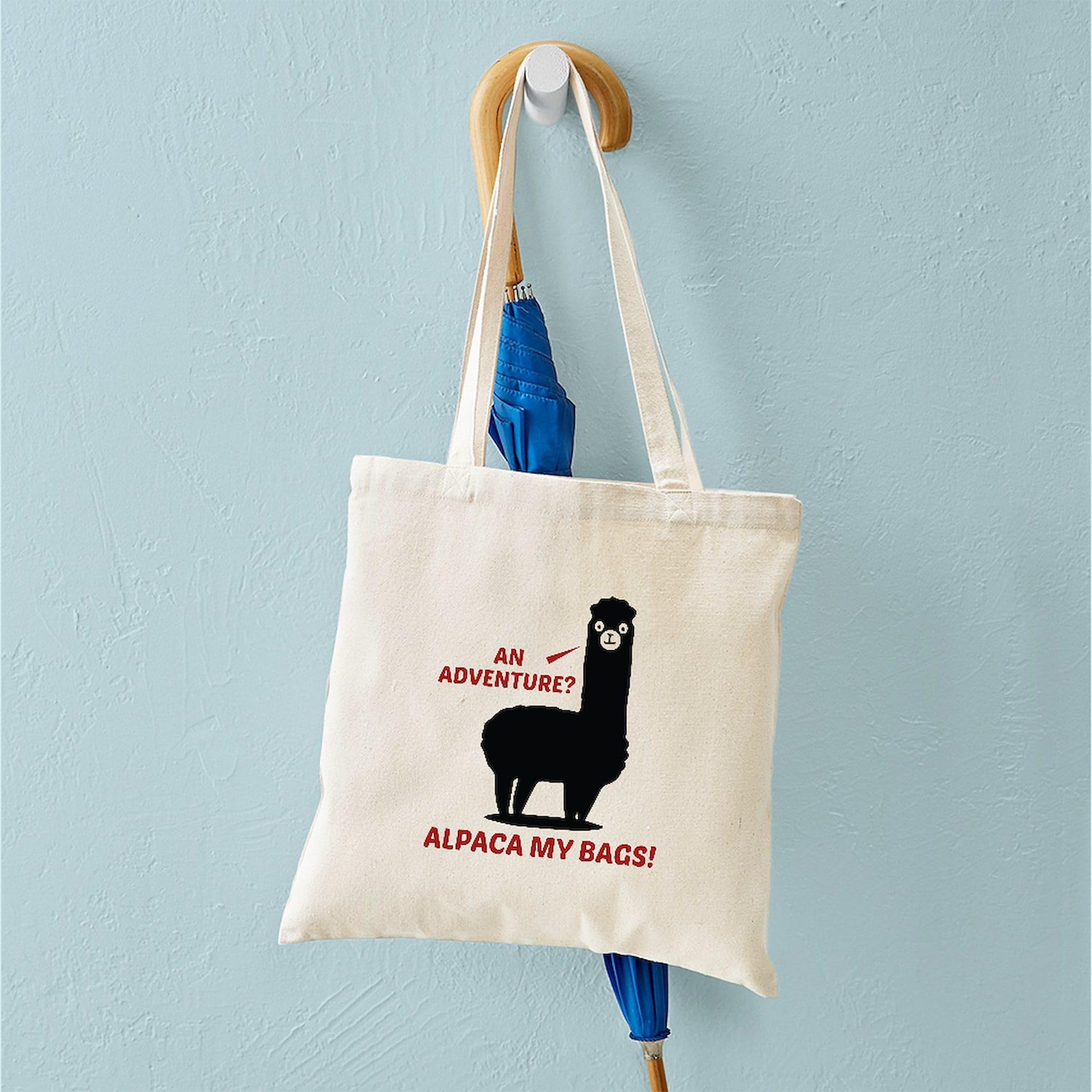 Alpaca My Bags Natural Canvas Tote Bag - Eco-Friendly Reusable Shopping Bag for Groceries, Beach Trips & Daily Use | CafePress