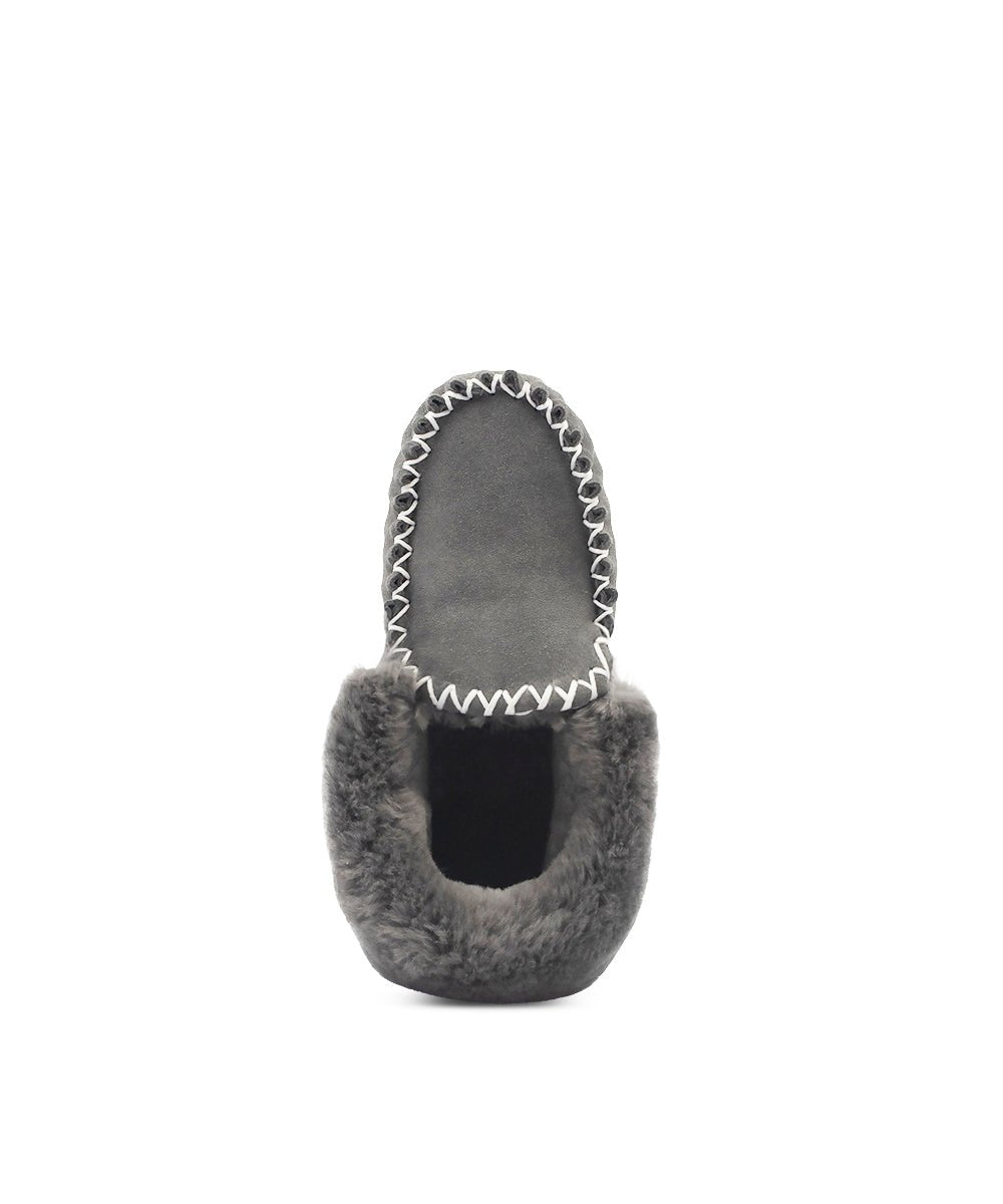 Women's UGG Colette Moccasin Slippers - Soft Shearling Lined Indoor/Outdoor House Shoes for Winter Comfort & Warmth - Perfect for Home, Travel & Casual Wear