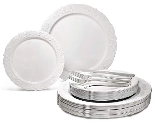 A. Portofino White, Silver Silverware