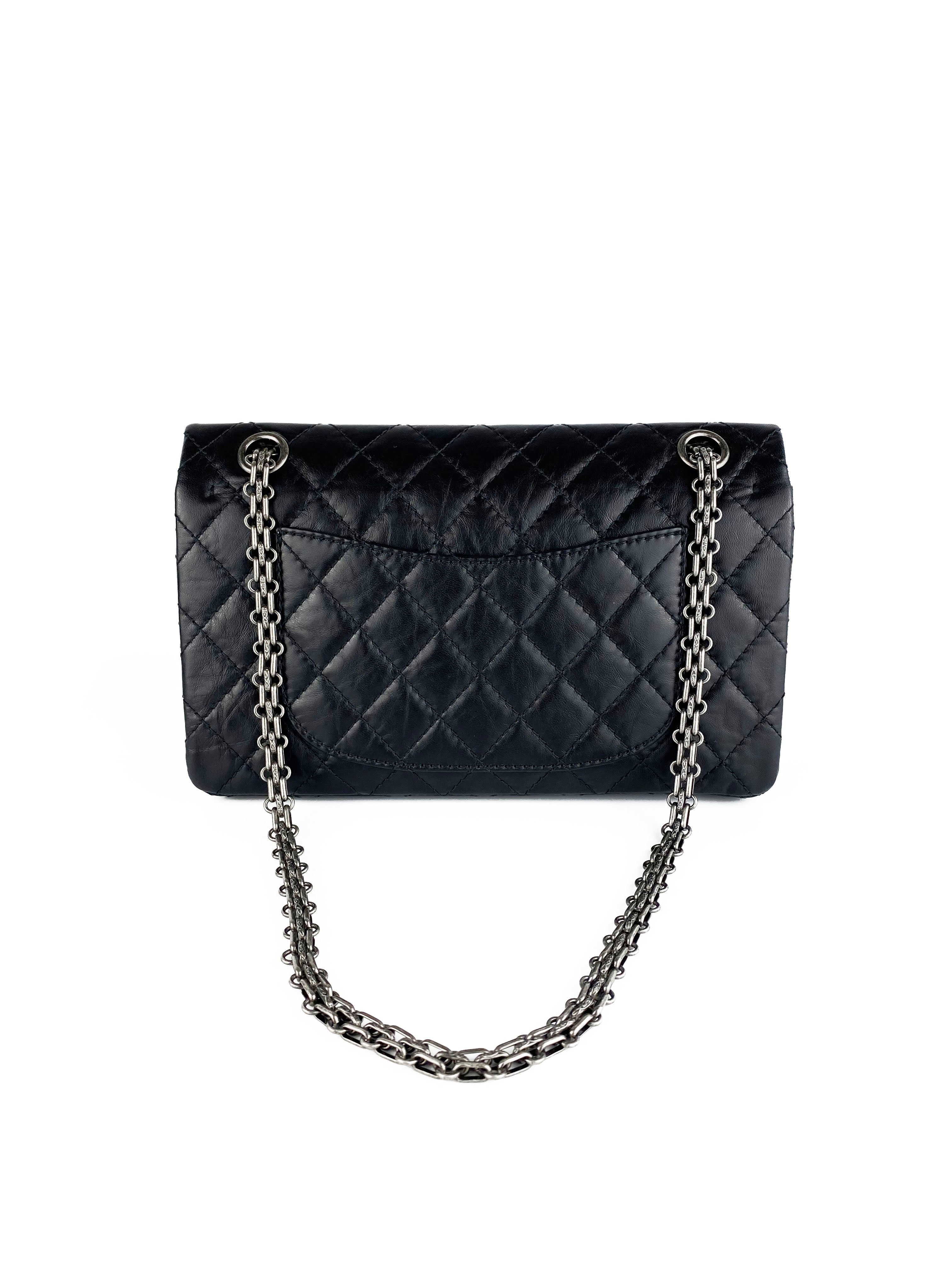 Chanel Black 2.55 Flap Bag - Classic Quilted Leather Shoulder Bag for Women | Perfect for Work, Evening Events & Luxury Fashion Accessories