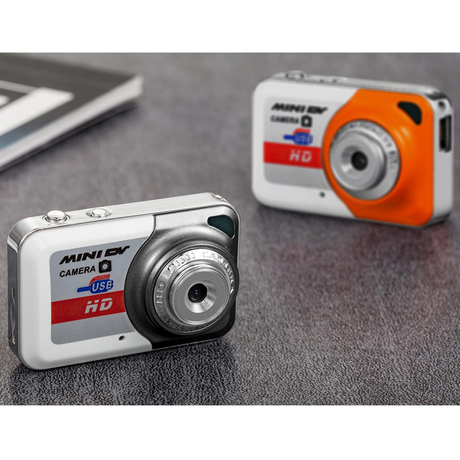 Andoer X6 Mini Keychain Camera - 32GB, Portable for Kids Photography & Video Recording - Orange