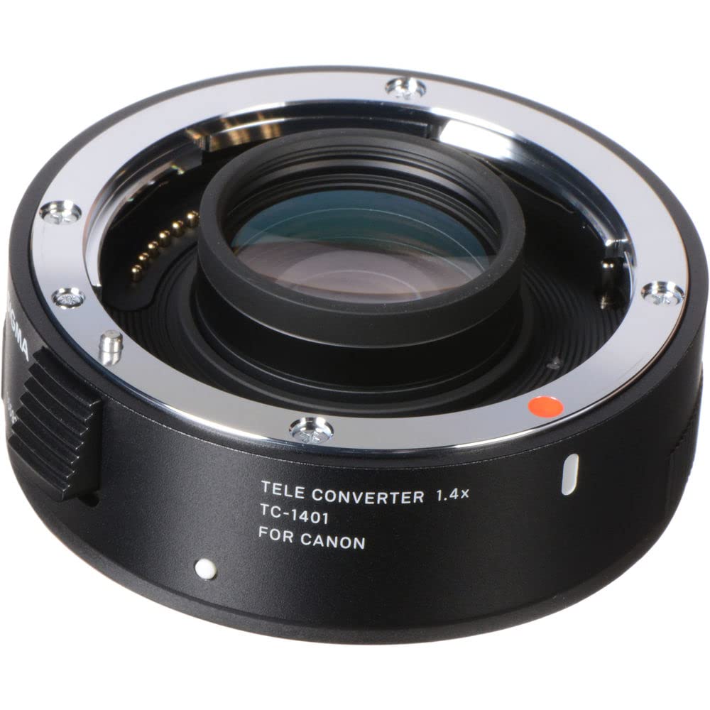 Sigma TC-1401 1.4X Teleconverter for Canon EF Lenses (879101) - Complete Bundle with Backpack, 64GB SD Card, Card Reader, Cleaning Kit, Flexible Tripod, Memory Wallet, IR Remote & Lens Cap Keeper - Perfect for Wildlife, Sports & Portrait Photography