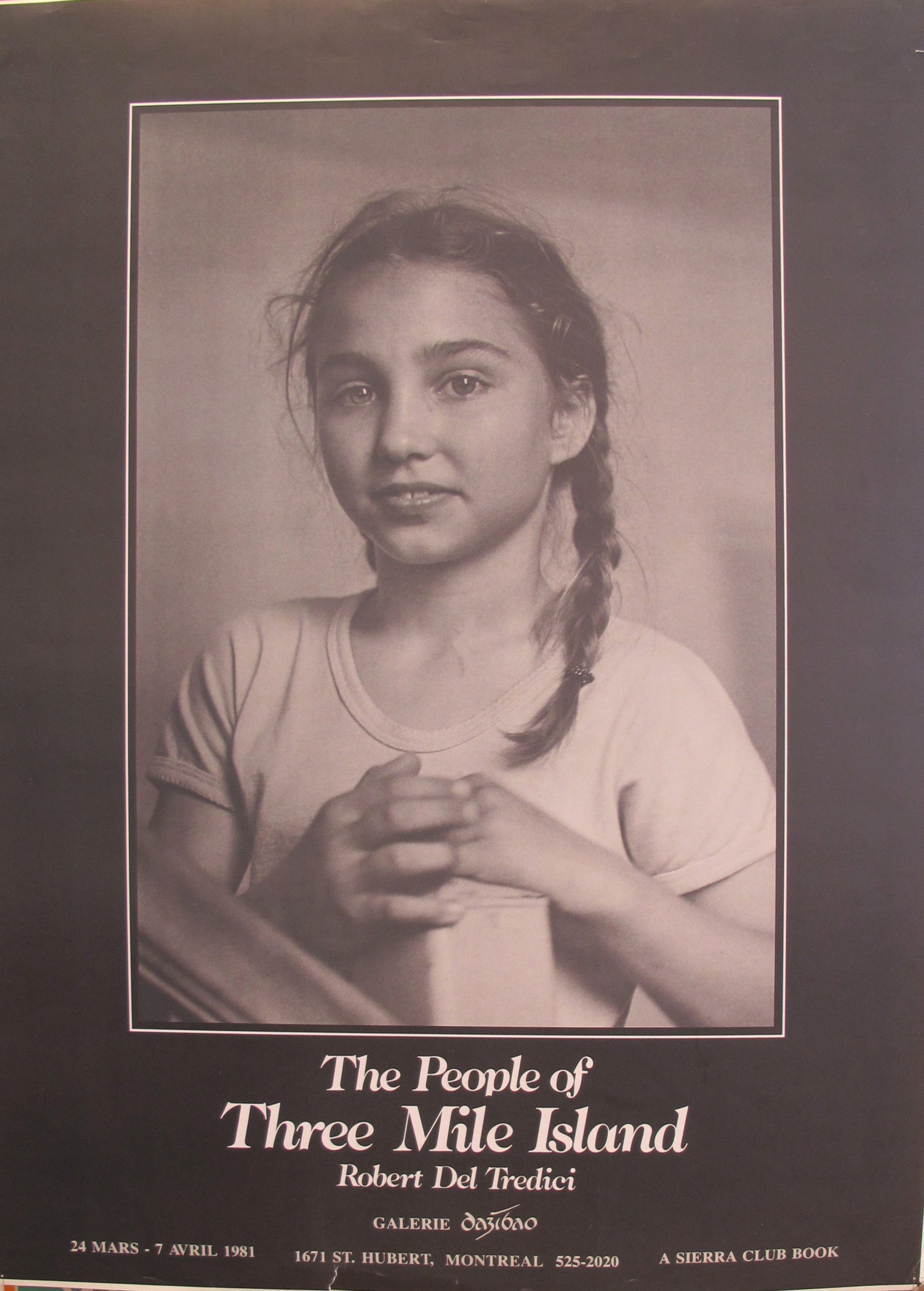 1981 Original Vintage Exhibition Poster - Robert Del Tredici's The People of Three Mile Island Book - Perfect for Art Collectors, History Buffs & Retro Home Decor