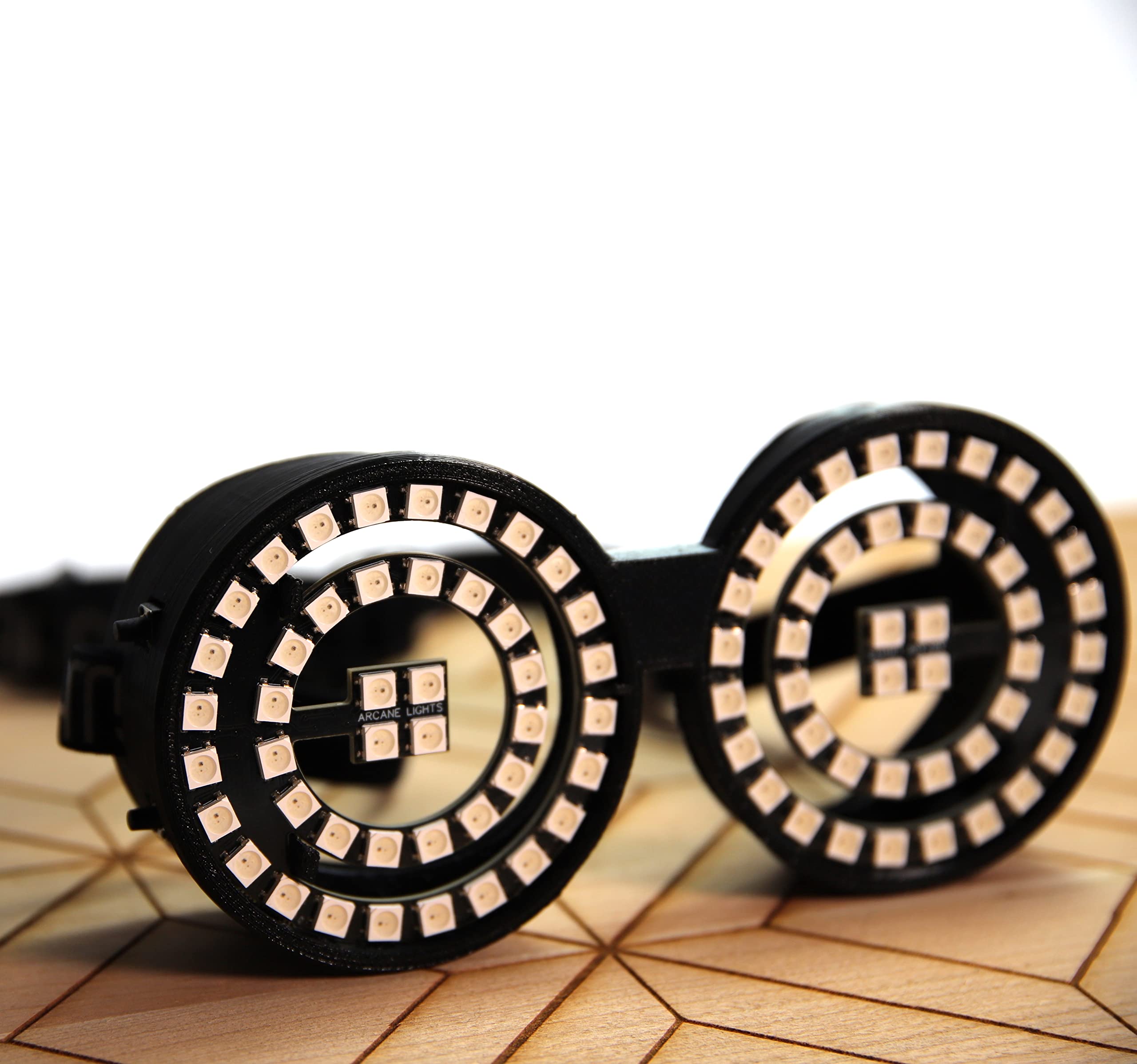 Rezz Style LED Goggles - Full Color Animated LED Glasses with 20+ Light Patterns & 30+ Colors - Perfect for Raves, EDM Festivals, Concerts, and Night Parties