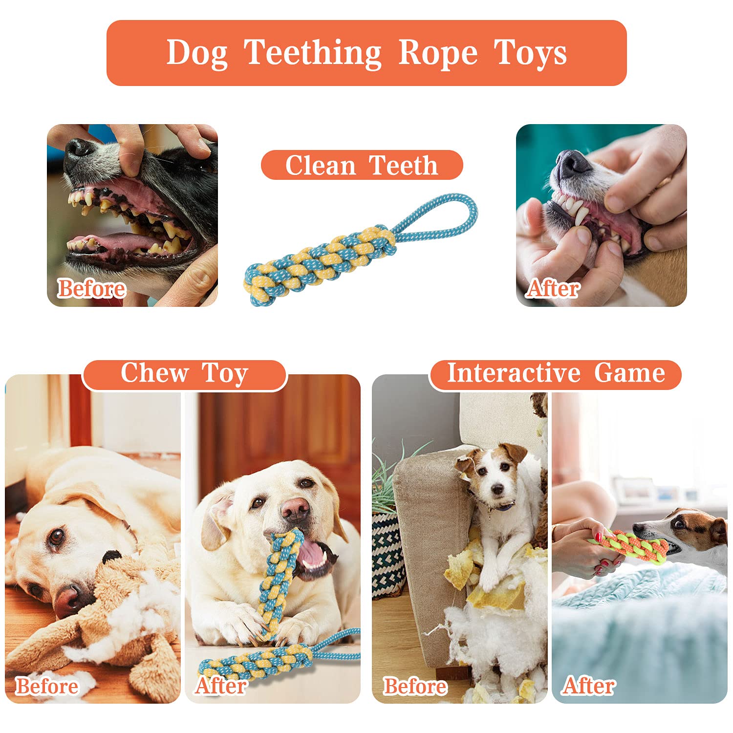 Durable Bungee Hanging Dog Toy for Outdoor Play - Interactive Tug of War Rope Chew Toy for Pitbull, Puppy & All Size Dogs (Small, Medium, Large) - Perfect for Backyard Exercise, Solo Play & Boredom Relief