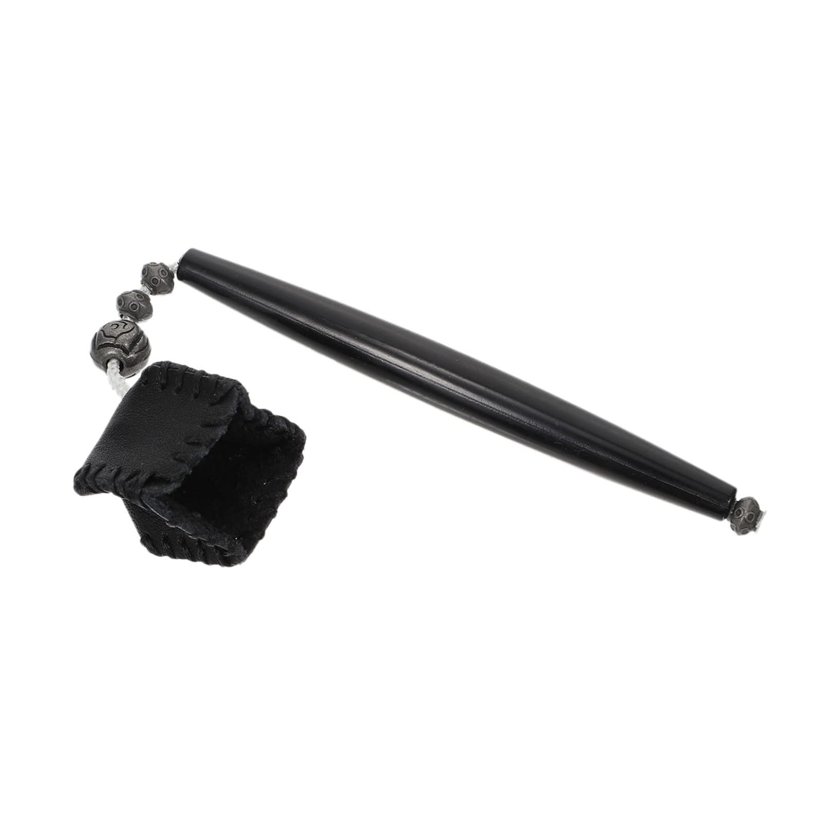 **iFundom Portable Pool Cue Chalk Holder & Tip Pricker Tool – Black Plastic Billiard Chalk Keeper with Pocket Protector – Perfect for Home, Bar, and Game Room Accessories**