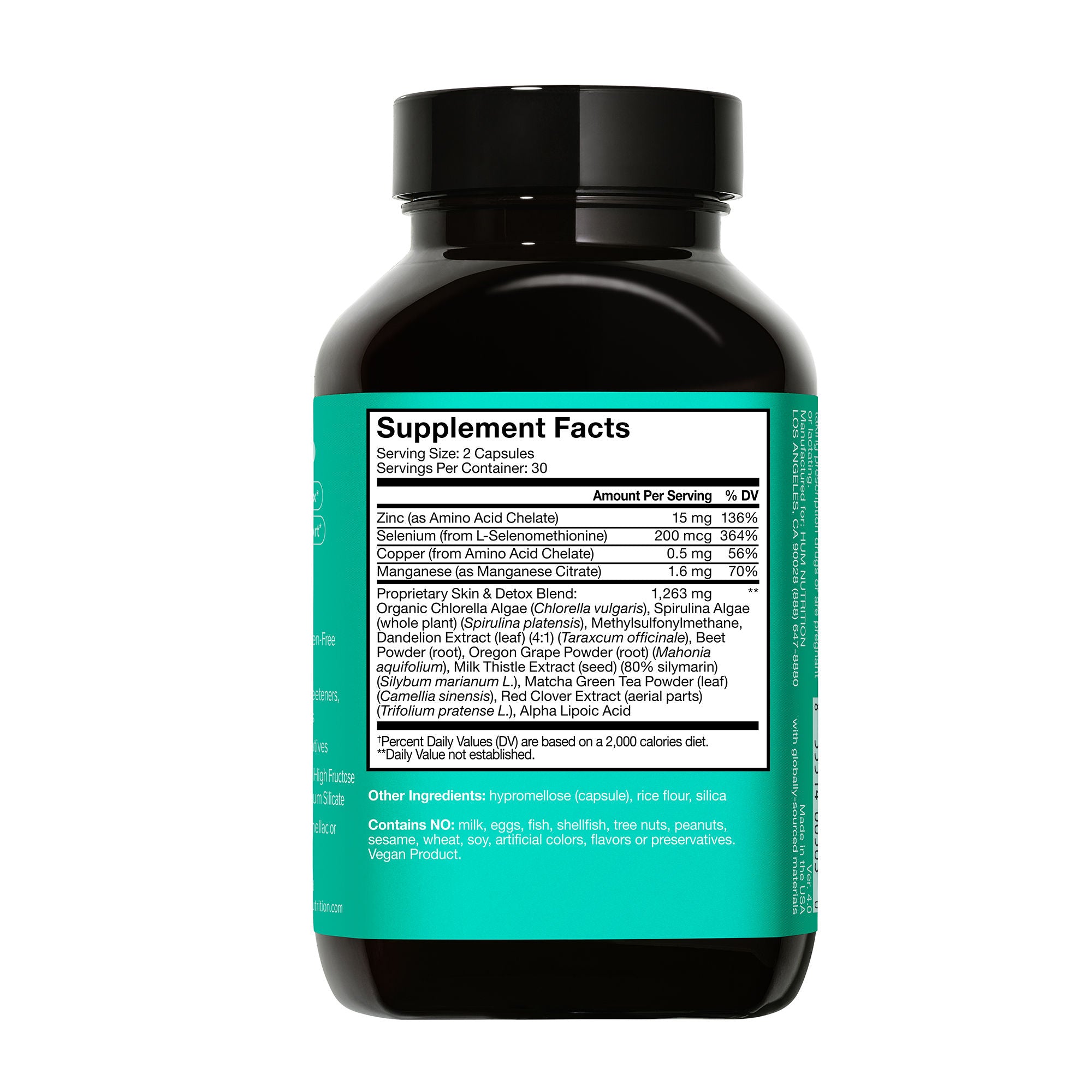 Best Daily Cleanse Clear Skin & Acne Supplement for Adults - Natural Skin Detox & Breakout Relief - Perfect for Morning Routine & Post-Workout Care