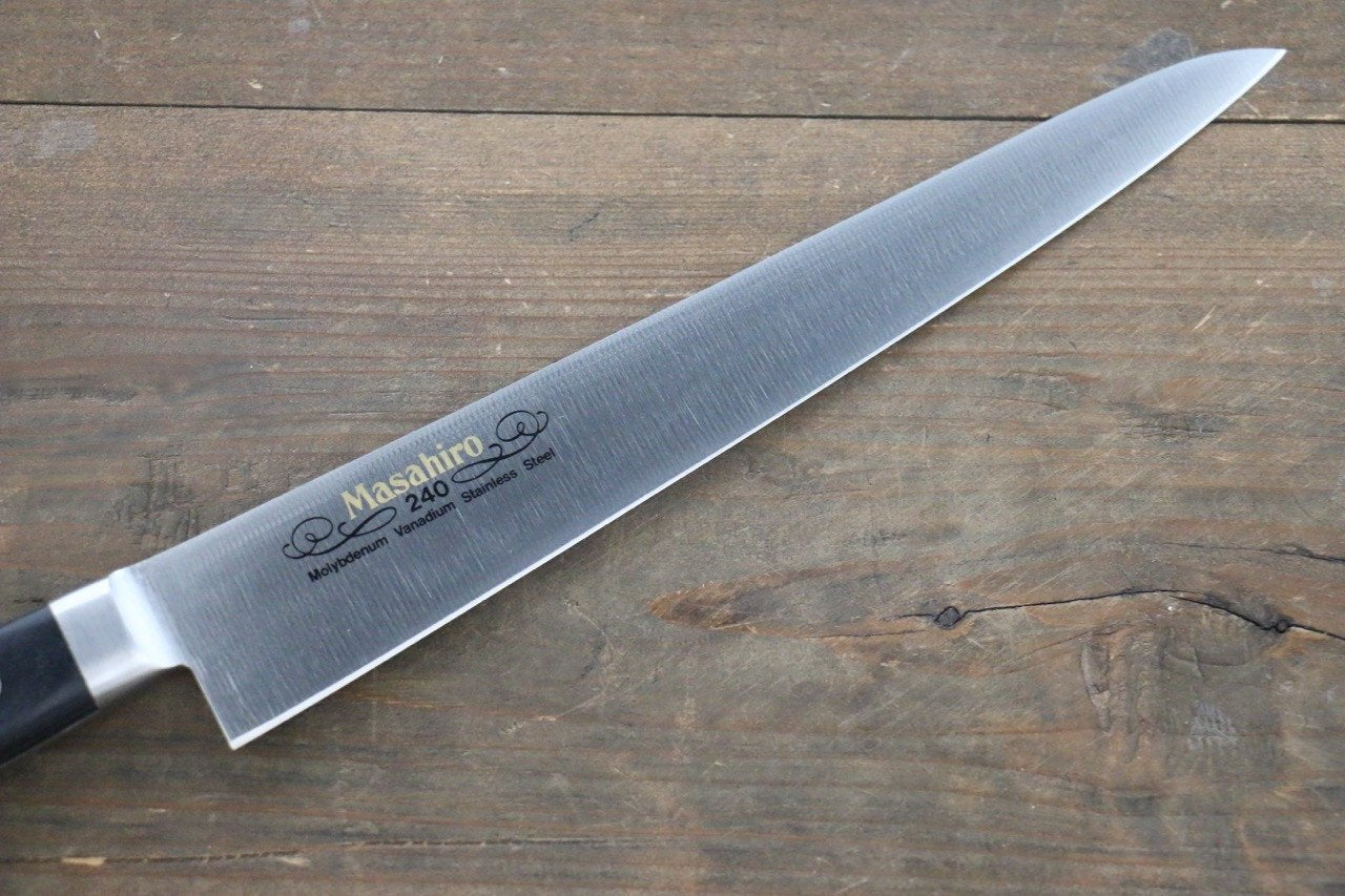 Masahiro Molybdenum Sujihiki Slicing Knife - Premium Japanese Chef Knife for Sushi, Sashimi & Meat - Perfect for Professional Chefs & Home Cooking
