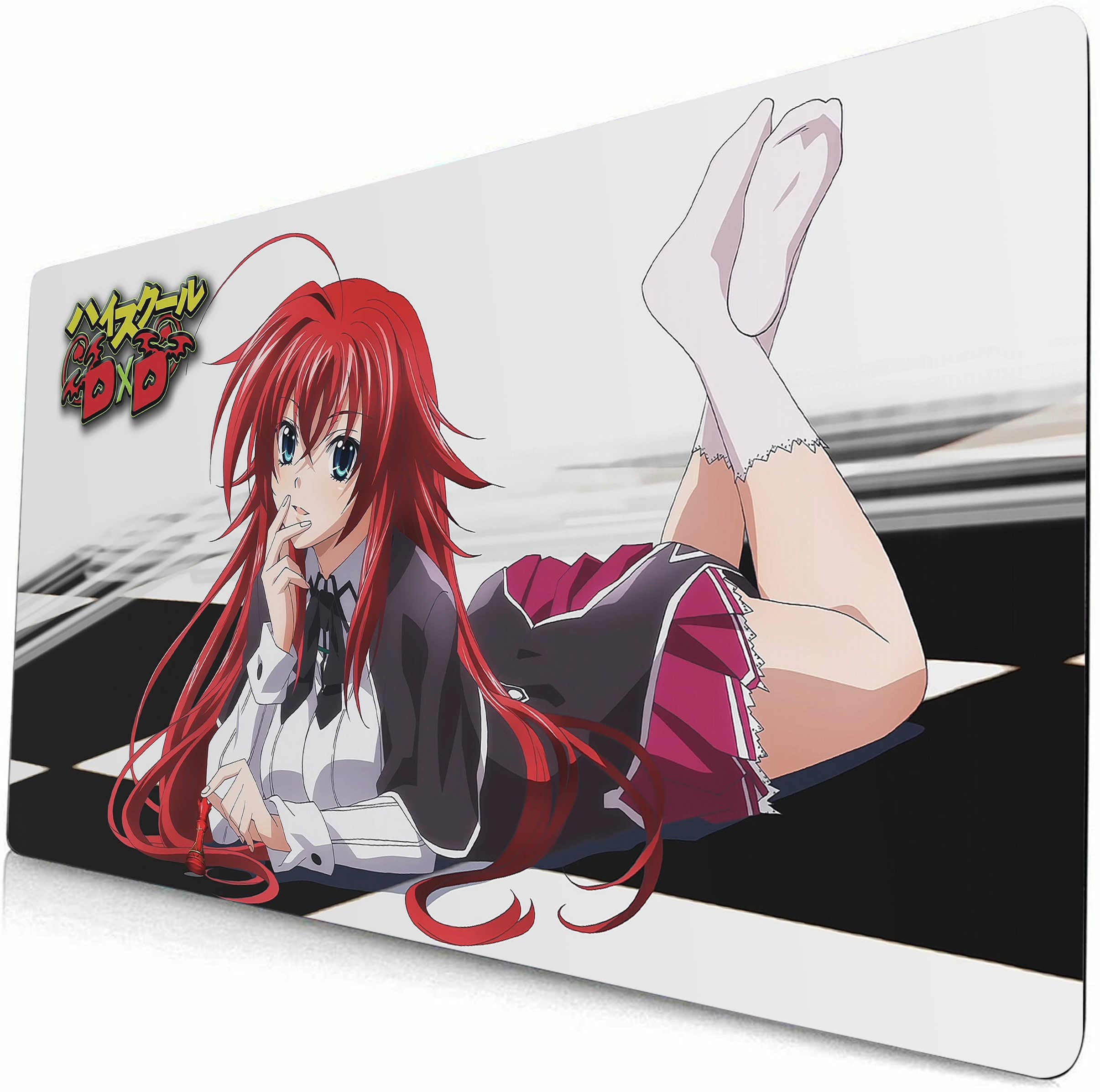 Large Anime Gaming Mouse Pad - High School DxD Rias Gremory Design, Non-Slip Computer Keyboard Mat for PC & Laptop, Perfect for Gaming, Office Work & Home Use