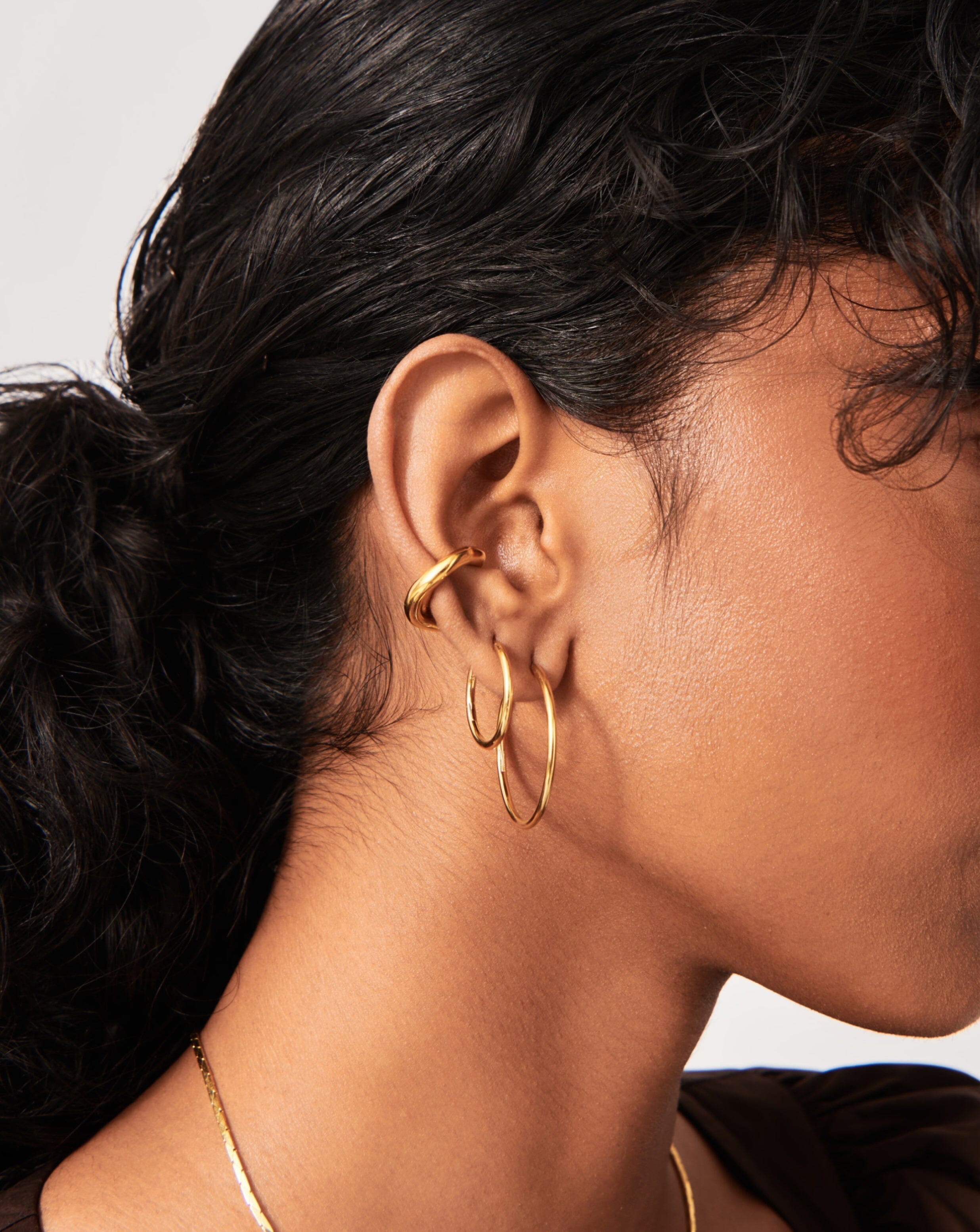 Classic Hoop Earrings for Women - 14K Gold Plated Stainless Steel Dangle Earrings - Trendy Fashion Jewelry Gift for Her - Perfect for Everyday Wear, Parties & Special Occasions