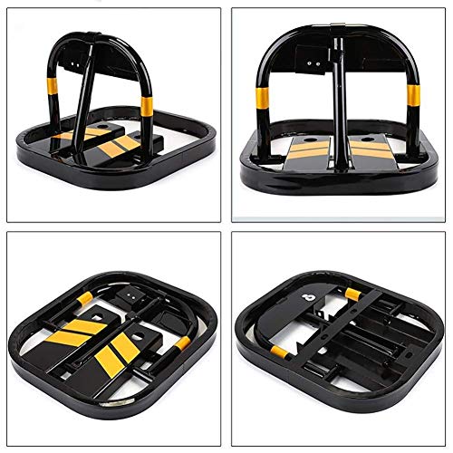 Heavy Duty Folding Parking Lock Barrier - 46×56×32cm Anti-Crash Security Bollard for Cars, Trucks & Driveways - Perfect for Residential, Commercial & Parking Lot Use