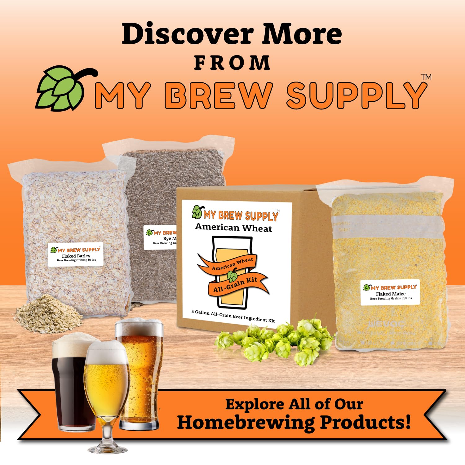 Premium 2-Row Malt Beer Making Grain for Homebrewing – Brew Delicious Beers, Pilsners & Ales | USA-Grown Crushed Grain (10lb/2.4L) | Perfect for Craft Brewing, Home Brew Kits & Beer Enthusiasts