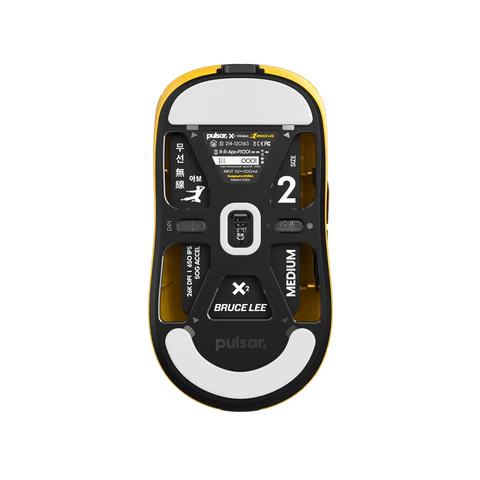 Pulsar X2 Bruce Lee Limited Edition Wireless Gaming Mouse - Open Box - Lightweight Ergonomic Design for Esports & Competitive Gaming
