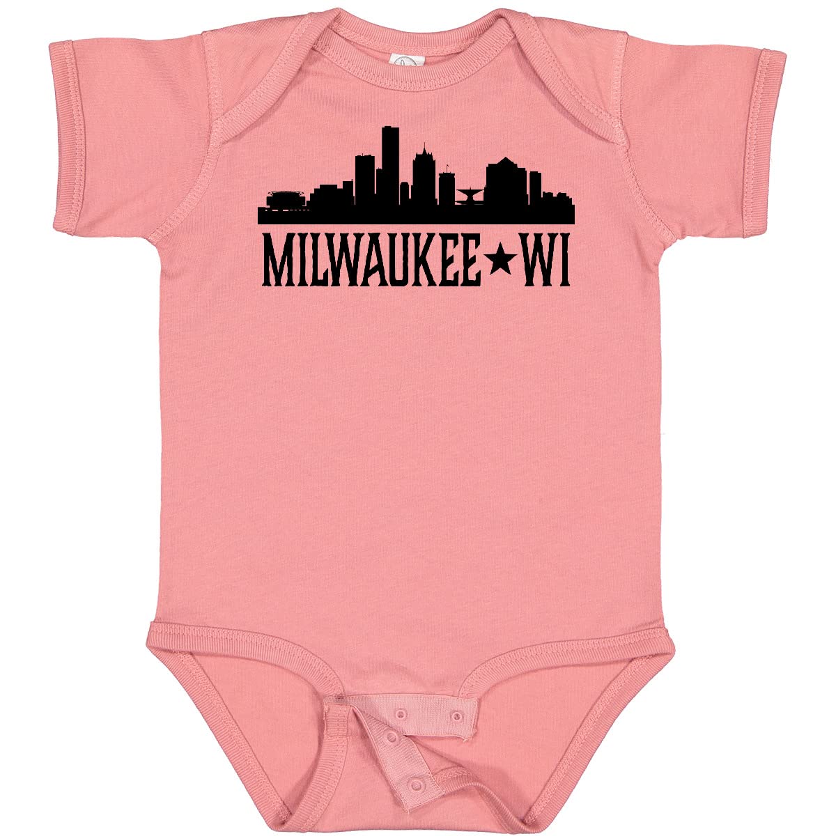 Inktastic Milwaukee Wisconsin City Skyline Baby Bodysuit - Cute Graphic Onesie for Newborns & Infants - Perfect for Family Photos, Travel Souvenirs & City Pride Gifts