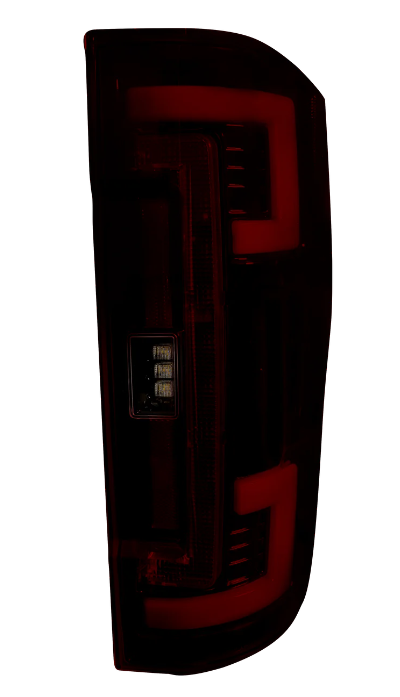 Ford Super Duty 2020-2022 F250 F350 F450 F550 LED Tail Lights - Dark Red Smoked Lens (OEM Halogen Replacement) | Upgrade for Enhanced Visibility & Style