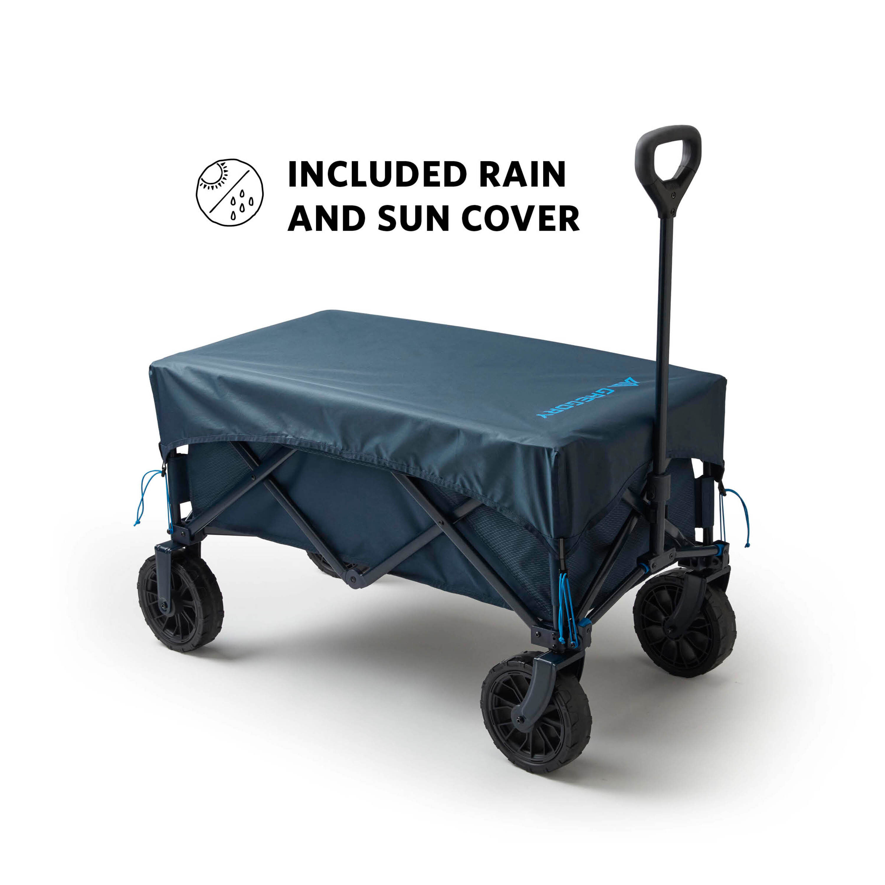 Premium Alpaca Wool Gear Wagon - Durable & Lightweight Outdoor Adventure Cart for Camping, Hiking, and Farmers Market Use