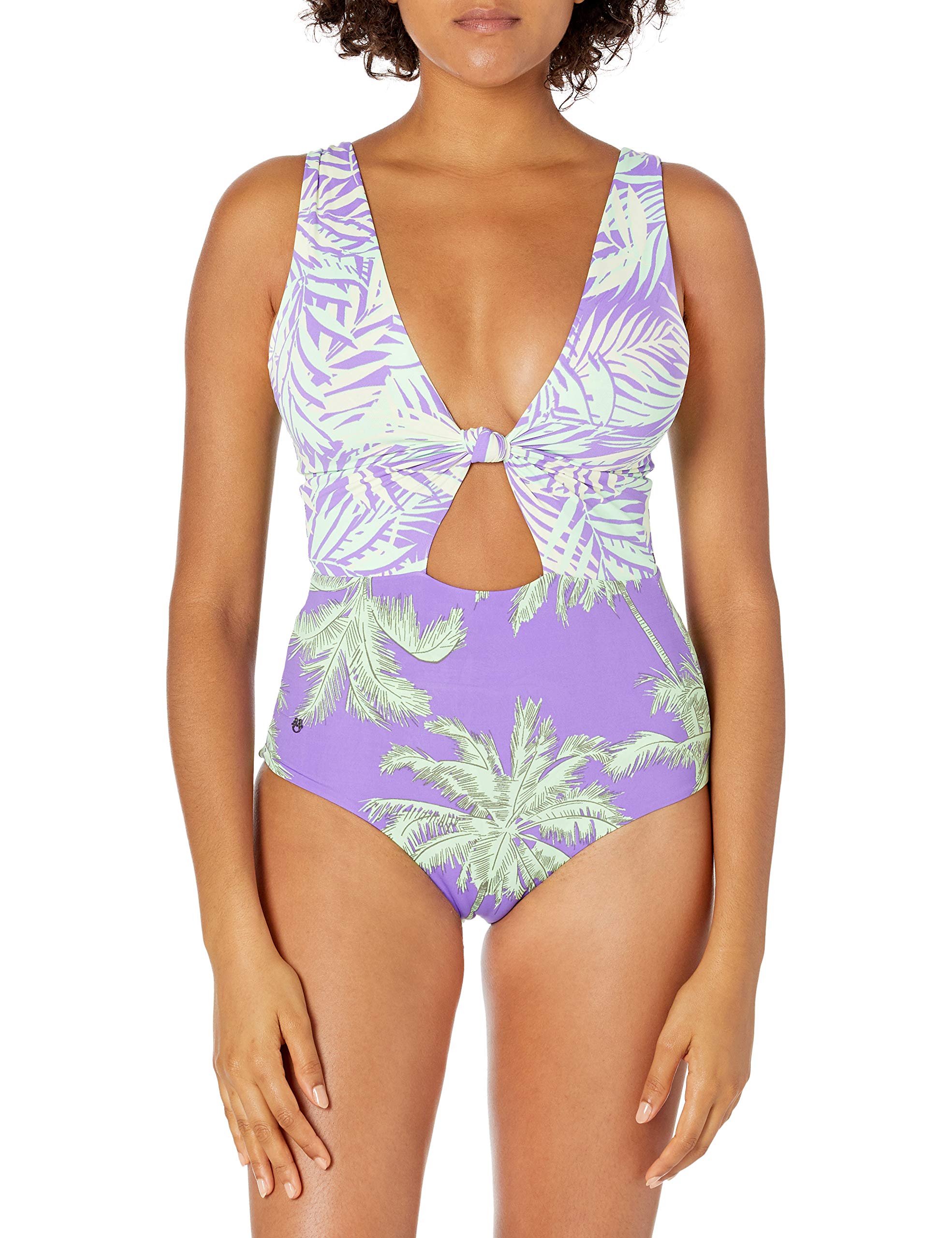 Maaji Women's One Piece Swimsuit - Emma Plunge Neck Signature Cut Bathing Suit for Beach, Pool & Vacation | Stylish & Comfortable Swimwear