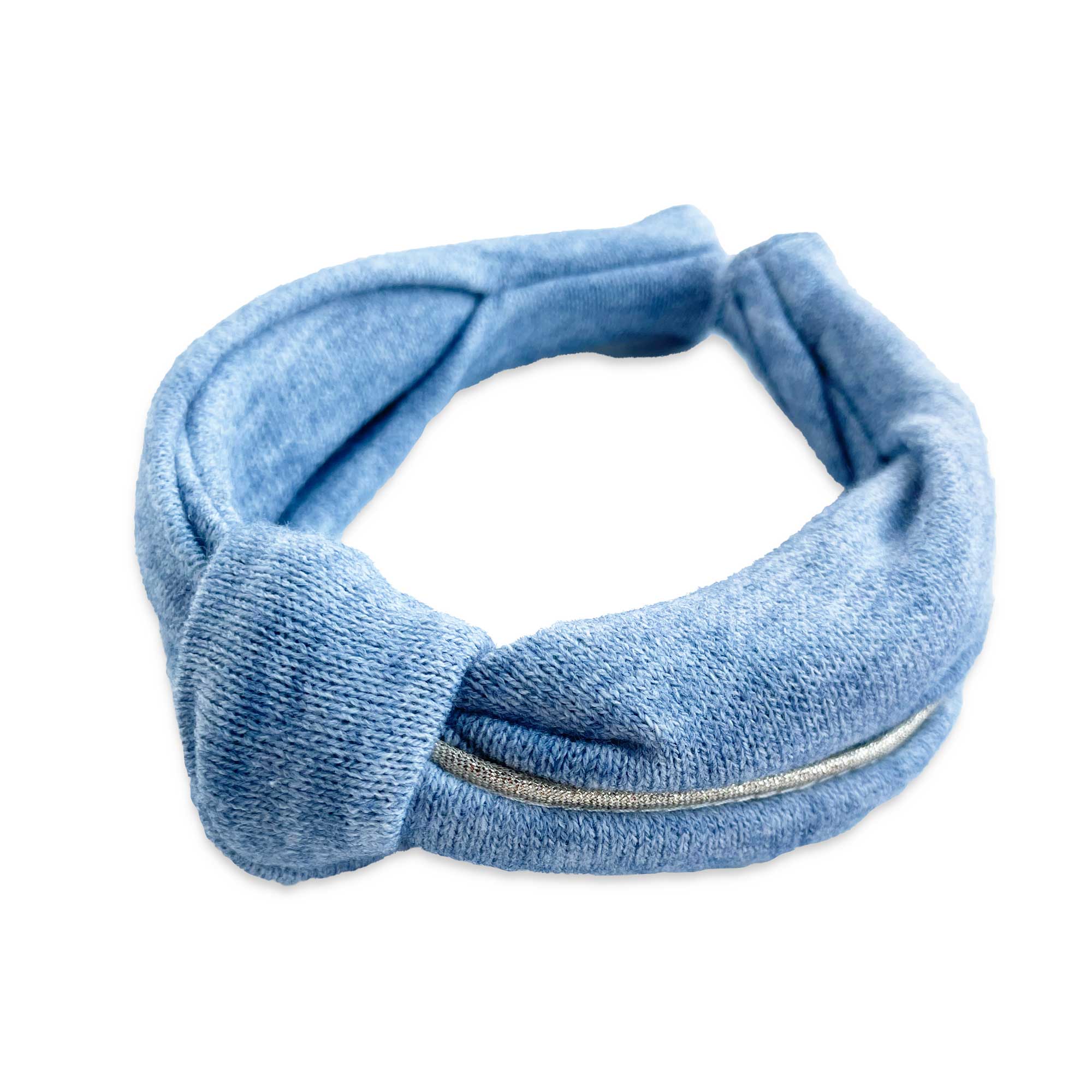 Stylish Baby Blue Knit Knot Headband for Women & Girls - Perfect for Winter Fashion, Workouts, and Everyday Accessories