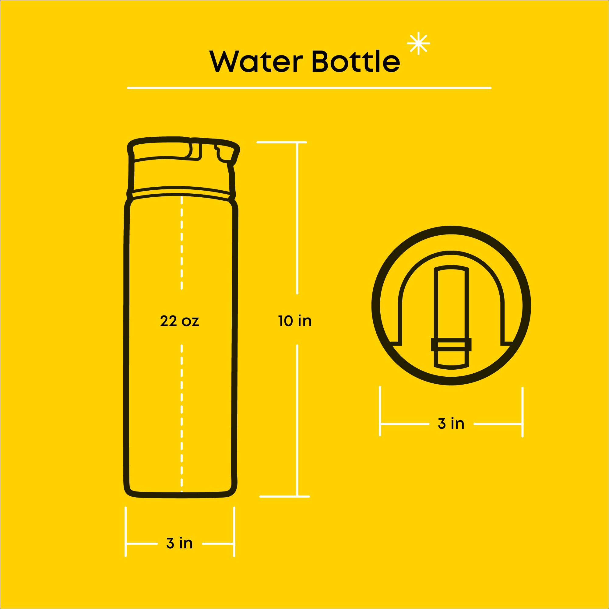 JoyJolt 22oz Stainless Steel Star Wars Water Bottle - Vacuum Insulated, BPA-Free, with Straw Lid | Death Star Design for Sports, Travel & Gym | Perfect Star Wars Gift for Fans & Collectors