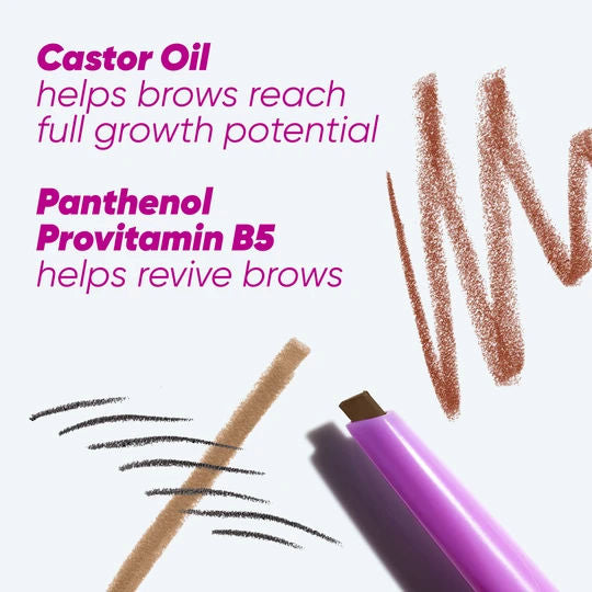 Brow Pop Dual Action Defining Pencil - Eyebrow Pencil for Natural Looking Brows, Waterproof & Long Lasting - Perfect for Daily Makeup and Professional Looks