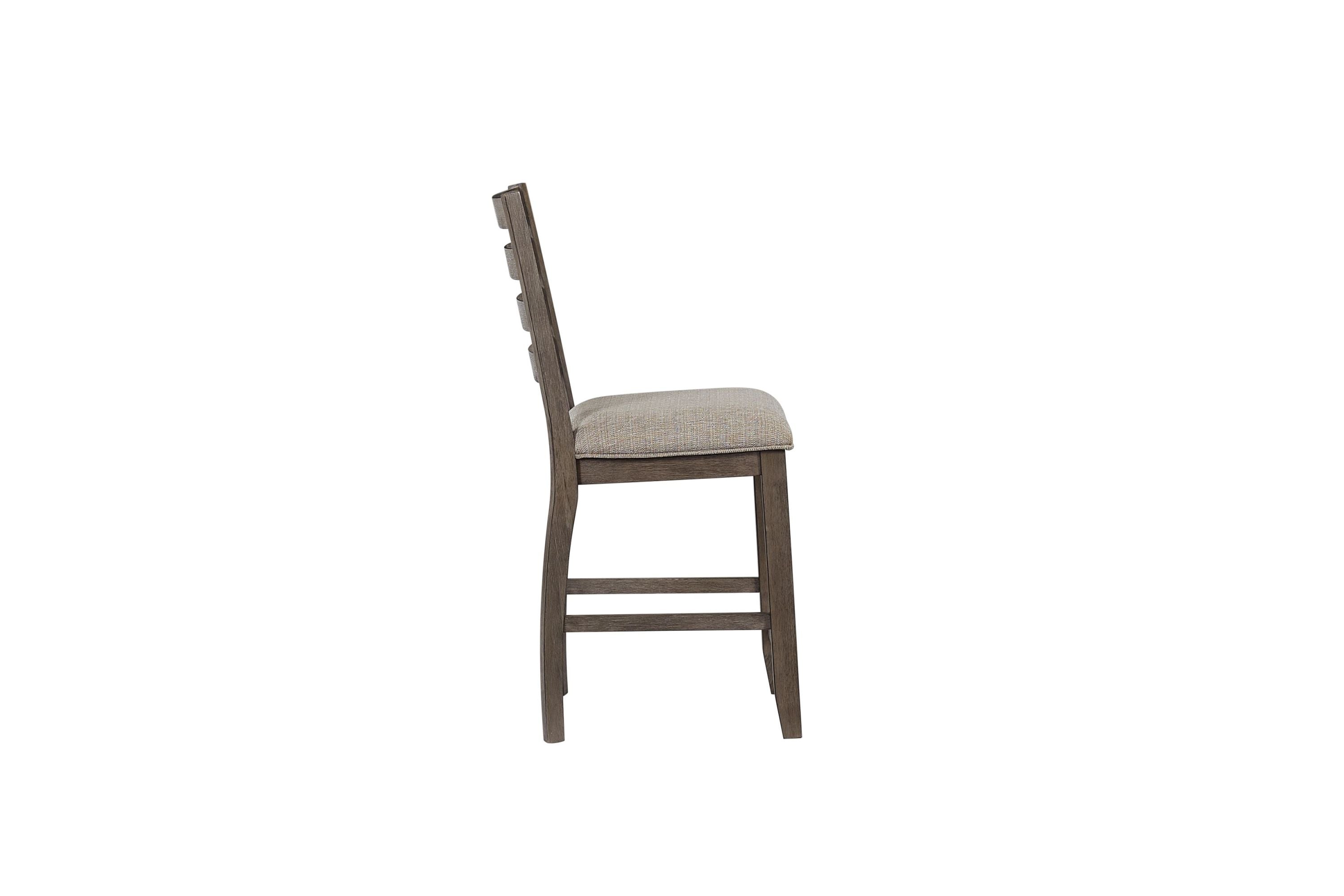 Modern Counter Height Dining Stools with Ladder Back - Set of 2 Bar Stools for Kitchen Island, Breakfast Nook & Home Decor | Comfortable & Stylish Seating Solution