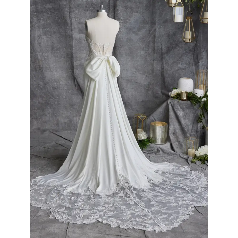 Rebecca Ingram Oksana Detachable Train Wedding Dress – Elegant Bridal Gown for Church Ceremony & Reception