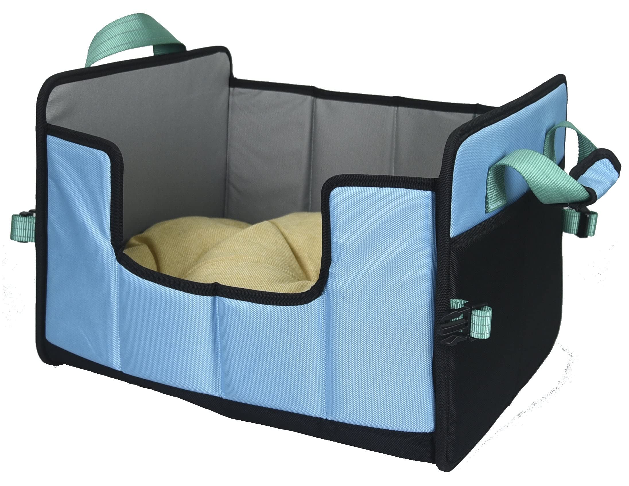 Pet Life Travel-Nest Folding Portable Cat & Dog Bed - Small Size, Blue - Perfect for Travel, Camping & Home Use