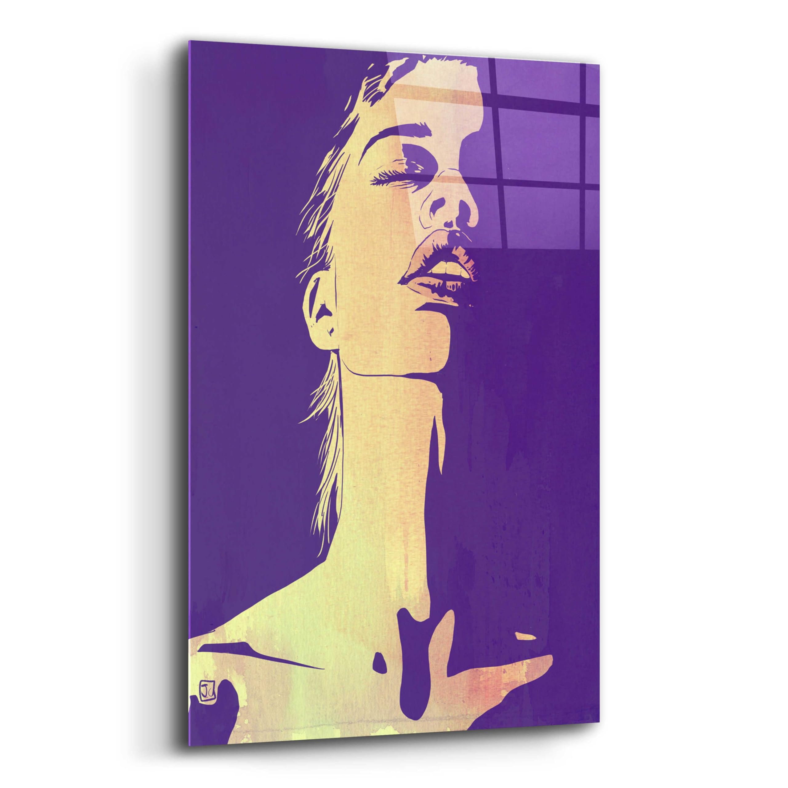 Epic 'Neck' Acrylic Glass Wall Art by Giuseppe Cristiano - 16x24 Inches Modern Abstract Painting for Living Room, Bedroom & Office Decor