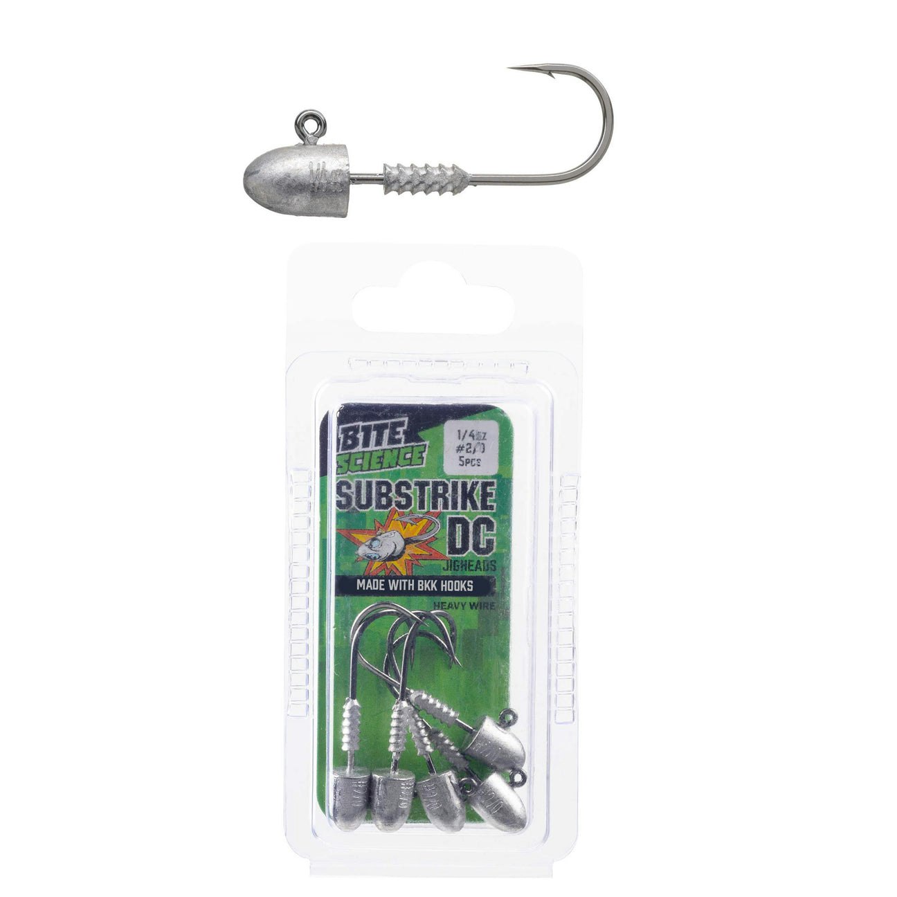 Bite Science Substrike DC Jigheads - Premium Fishing Jigs for Bass, Walleye & Saltwater - Perfect for Deep Water & Fast Current Fishing