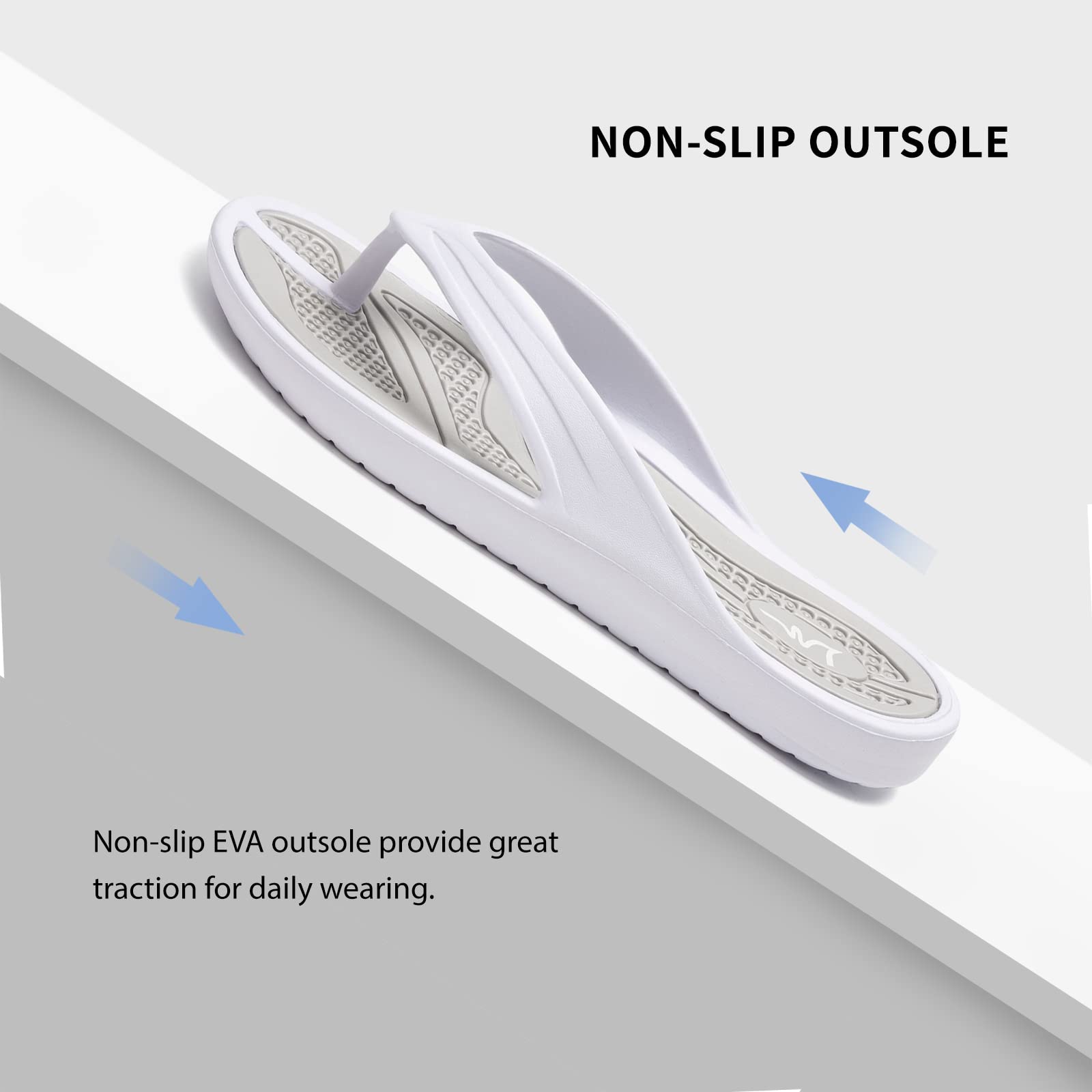 LM Women's Flip Flops - Comfortable Thong Sandals for Beach, Shower & Casual Wear | Slip-On Water Shoes for Pool, Vacation & Summer Outfits