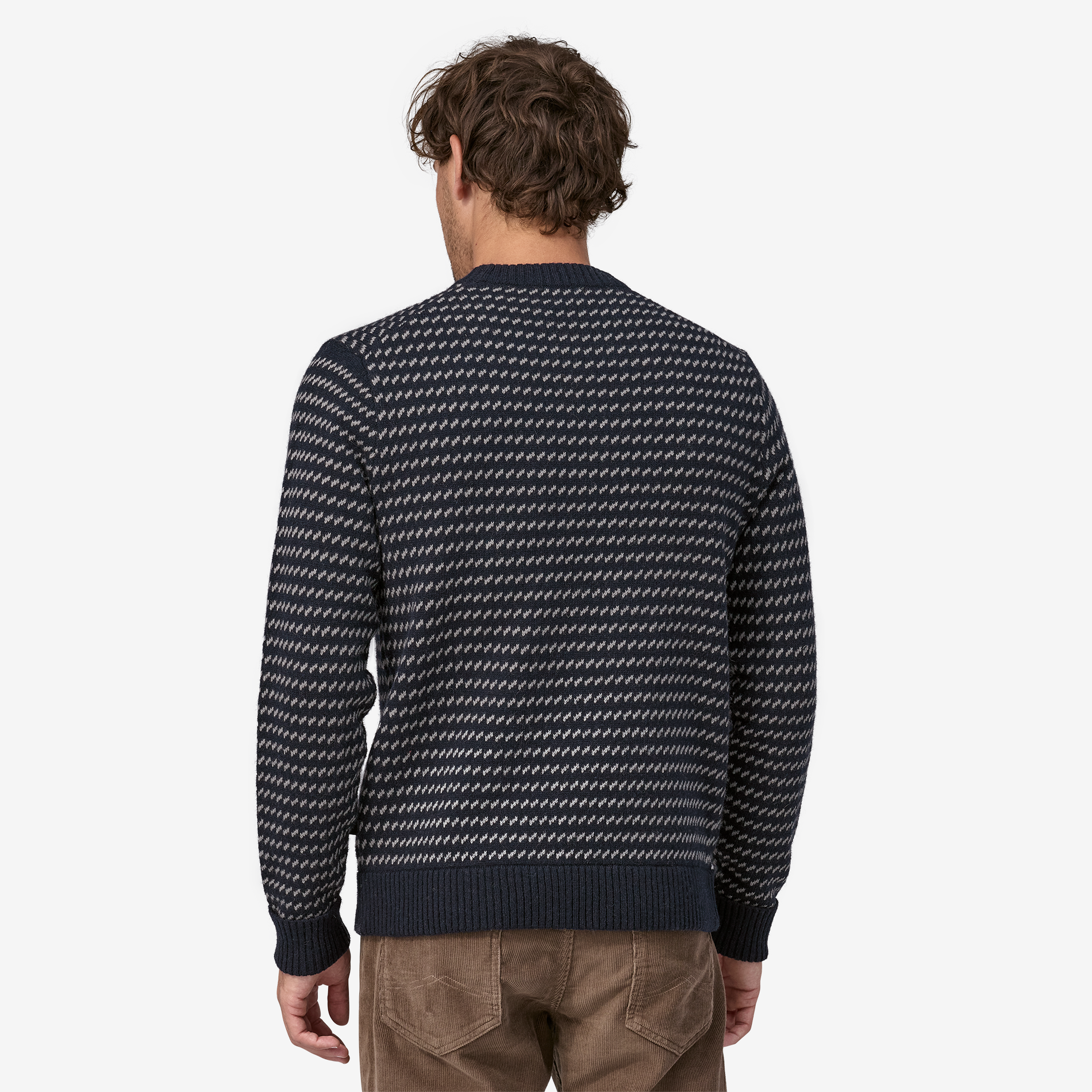 Eco-Friendly Men's Recycled Wool Blend Sweater - Warm Winter Knit Pullover for Casual Outfits & Outdoor Activities