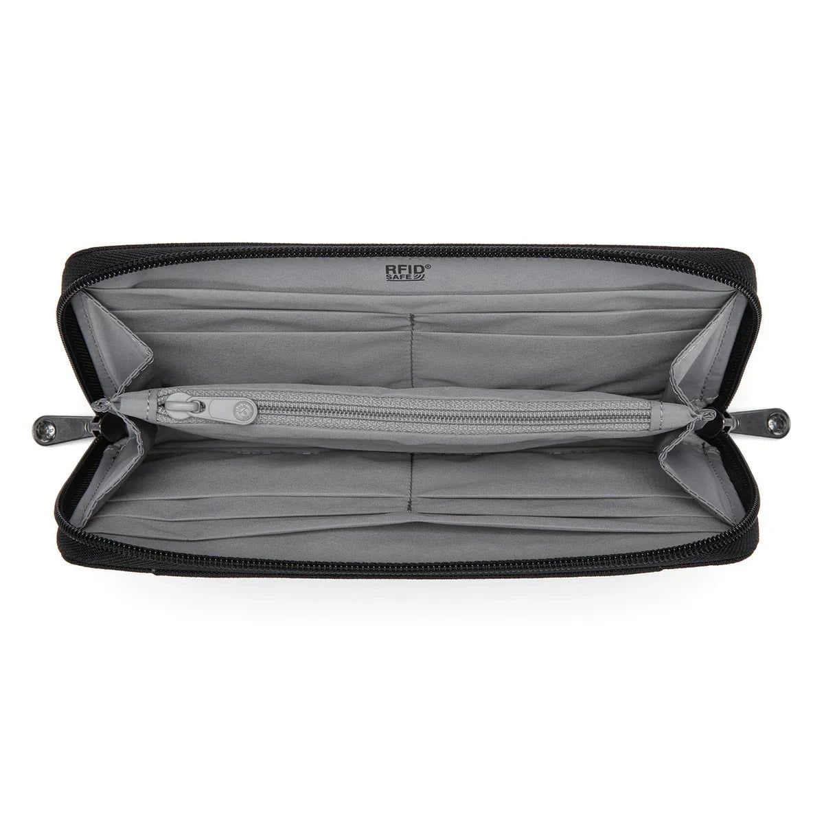 Pacsafe RFIDsafe™ RFID Blocking Continental Wallet - Secure Travel Wallet for Credit Cards & Passport - Perfect for International Trips & Daily Commute