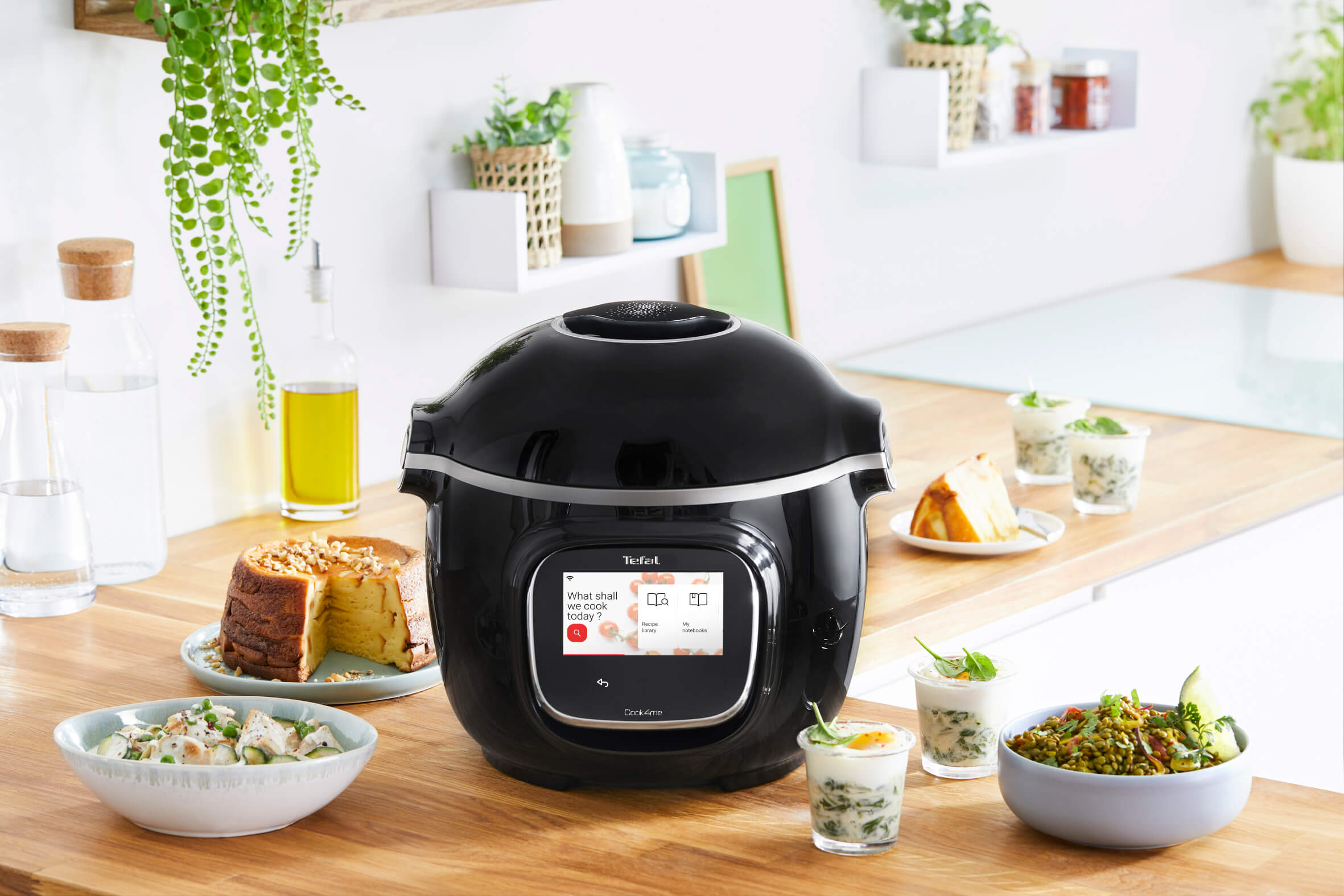 Tefal Cook4me Touch CY9128B Smart Multicooker & Pressure Cooker - 6-in-1 Programmable Electric Cooker with Bonus Crisp Lid | Perfect for Fast Meals, Steaming, Slow Cooking & More | Ideal for Busy Families & Home Chefs