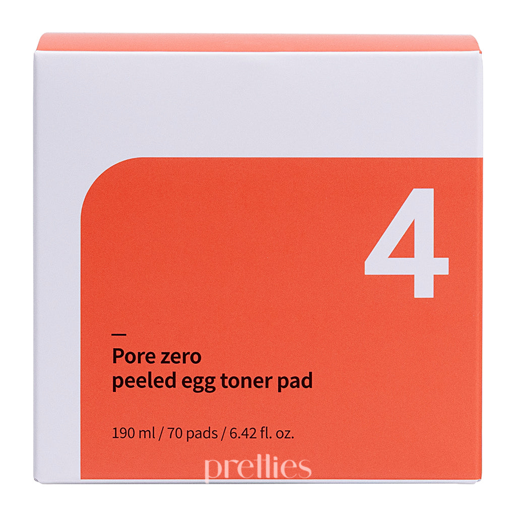 Numbuzin No.4 Pore Zero Peeled Egg Toner Pads - 70 Count Exfoliating Pads for Smooth Skin | Korean Skincare for Pore Minimizing & Brightening | Perfect for Daily Exfoliation & Pre-Makeup Prep
