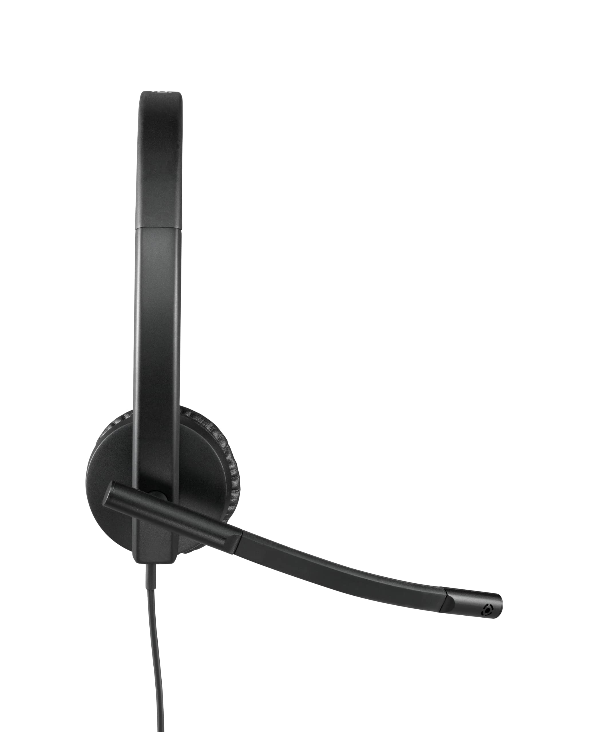 Logitech H570e Wired USB Headset with Noise-Canceling Microphone - Stereo Headphones for PC, Mac, Laptop - In-Line Controls, Mute Button & LED Indicator - Black | Perfect for Office Calls, Online Meetings & Remote Work