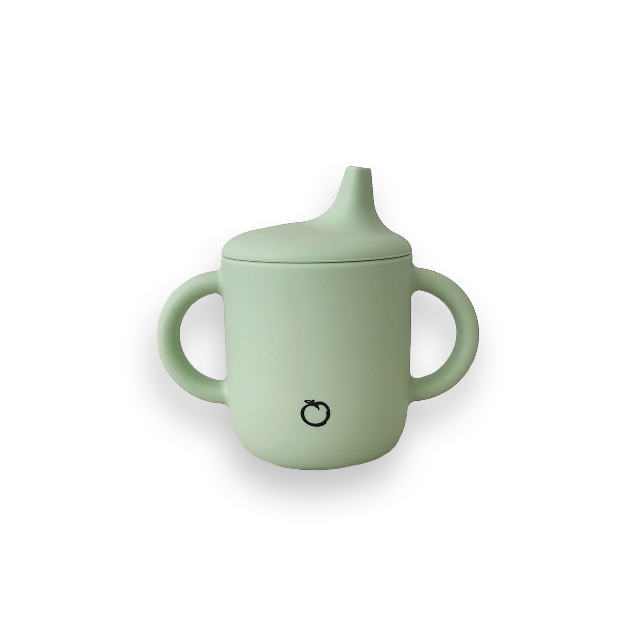 Plum Silicone Sippy Cup for Toddlers - BPA-Free, Leak-Proof, Soft Spout - Olive Green - Perfect for Travel, Daycare & Learning to Drink Independently