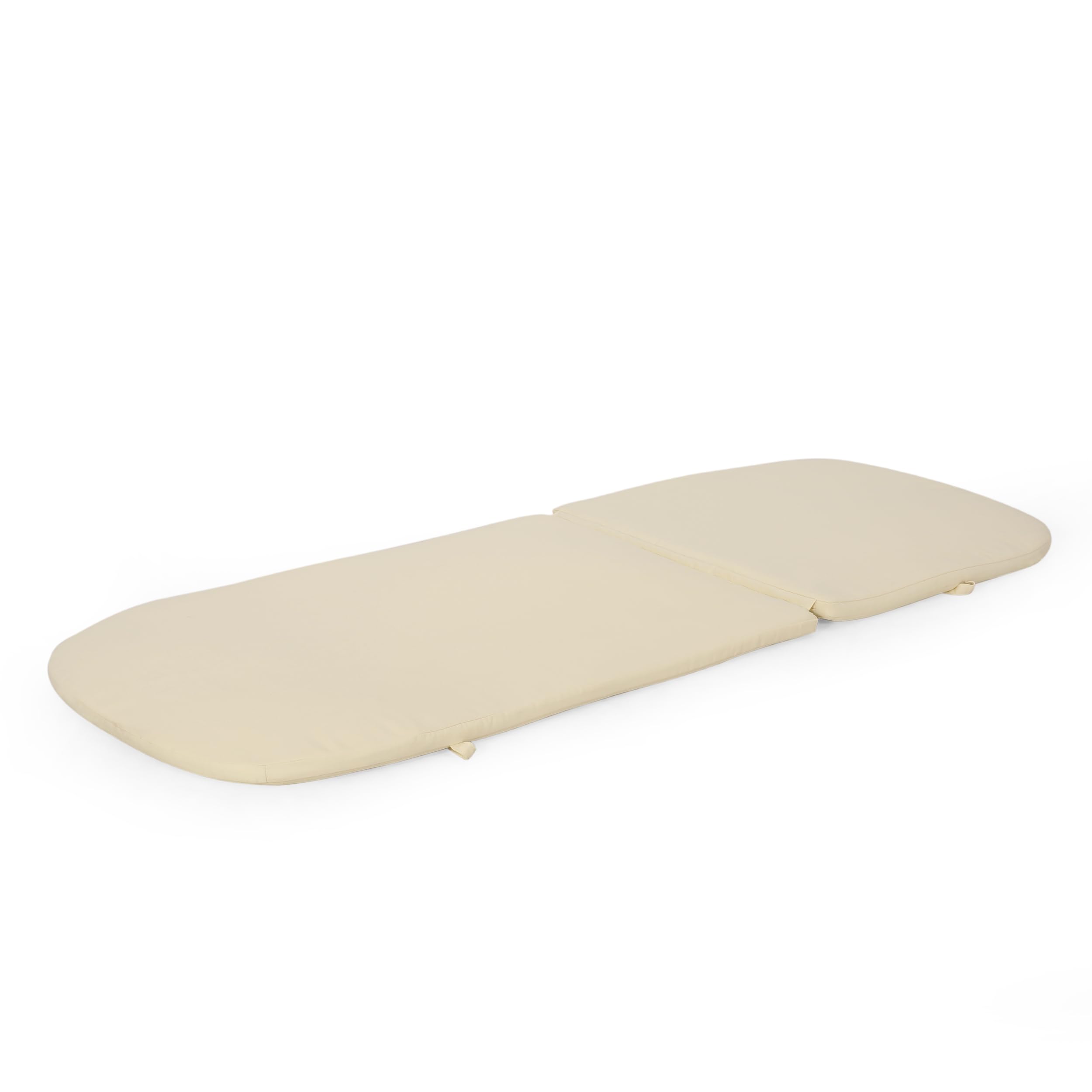 Christopher Knight Home Caspar Outdoor Water Resistant Chaise Lounge Cushions - Beige - Weatherproof Patio Furniture Cushions for Poolside, Deck, and Garden Relaxation