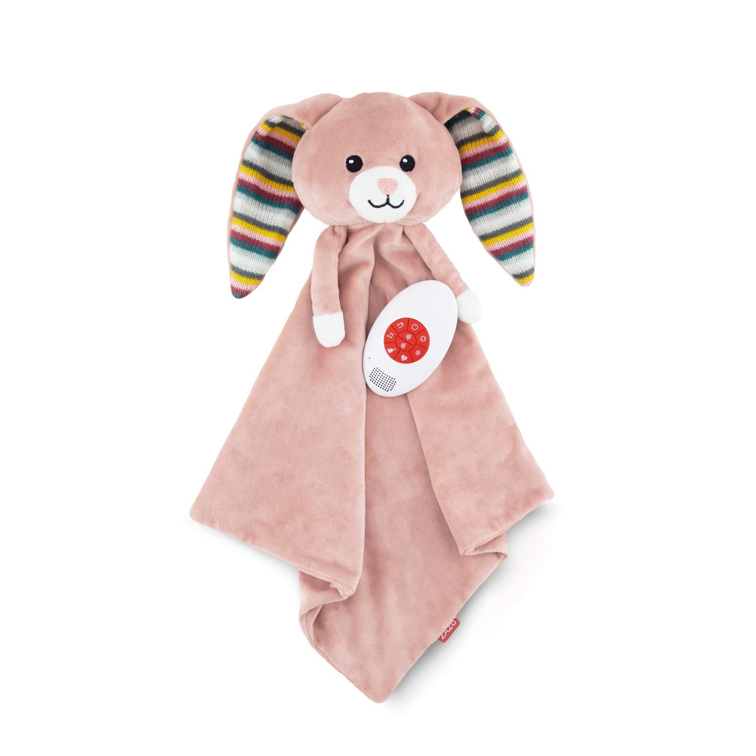 ZAZU Sound Bunny Plush Toy Becky The Rabbit - Soft & Cuddly Stuffed Animal with Soothing Sounds for Babies & Toddlers (Pink) - Perfect for Nursery, Bedtime Comfort & Sensory Play