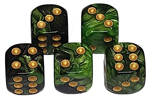 Green/Black, Gold Pips
